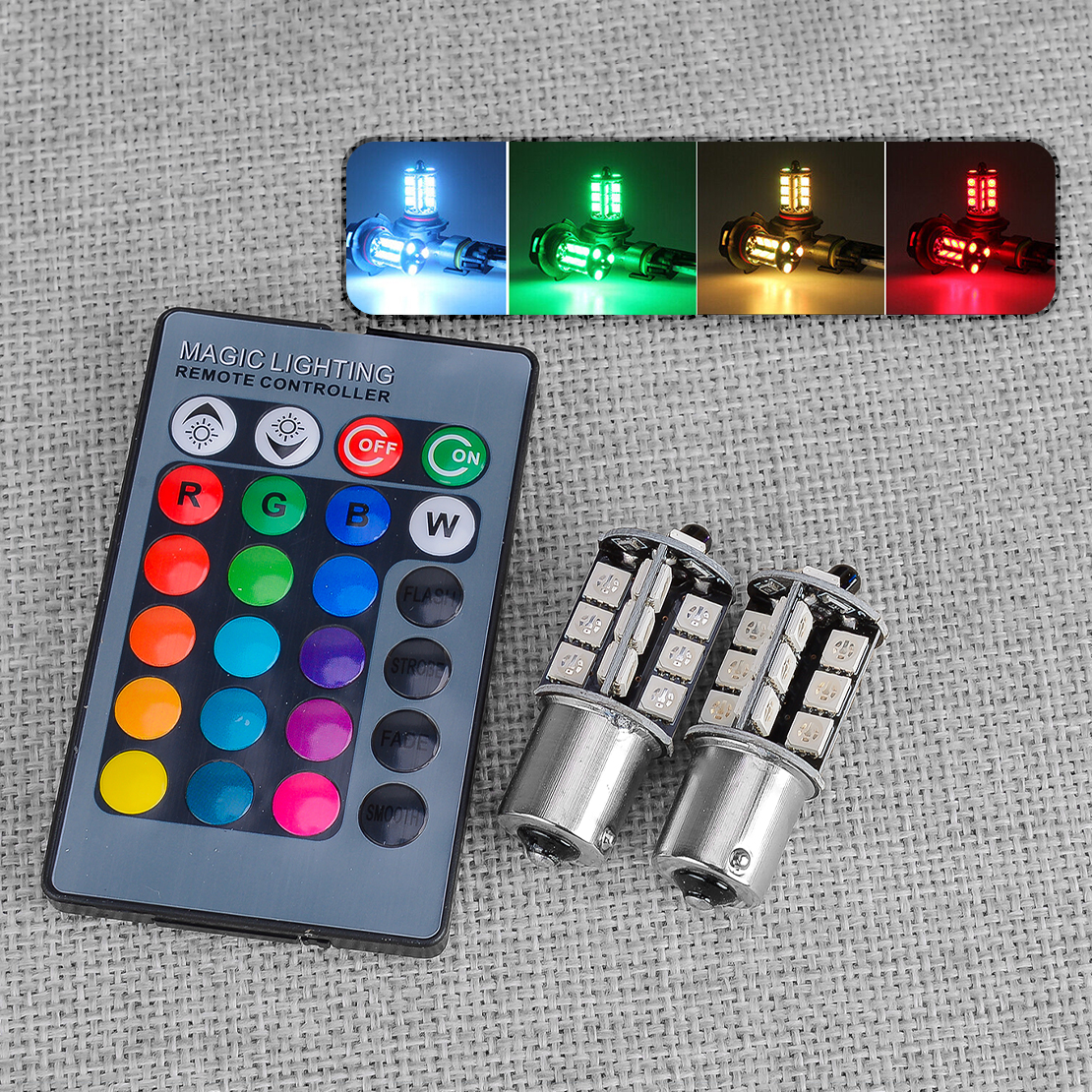 Voice Control Light Bulb - 2pcs 1156 BA15S P21W 382 27SMD