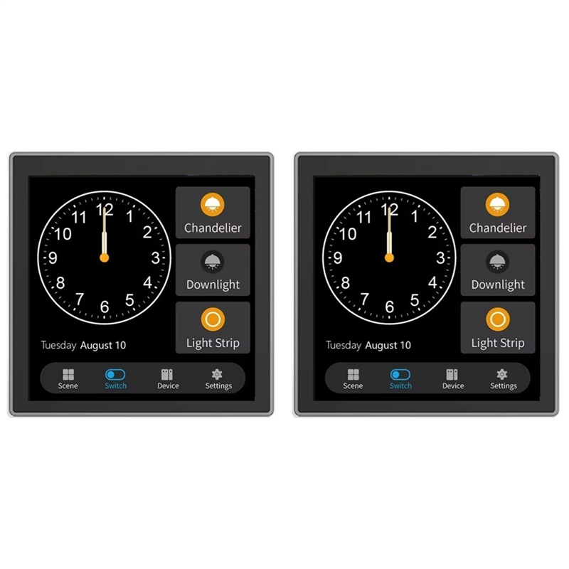 Smart Home Control Panel - B04B-2X Tuya T3E Panel Switch Touch