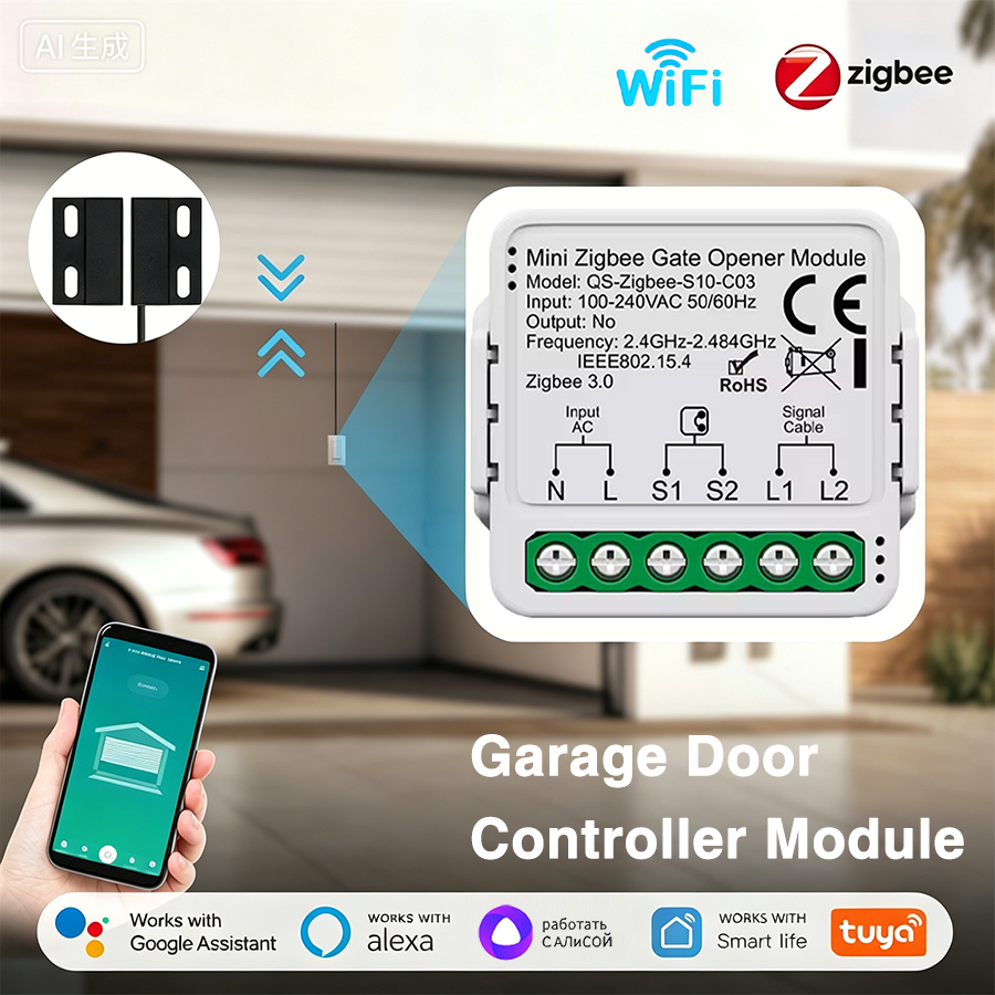Smart Home Villa - Tuya Smart WiFi or Zigbee Garage