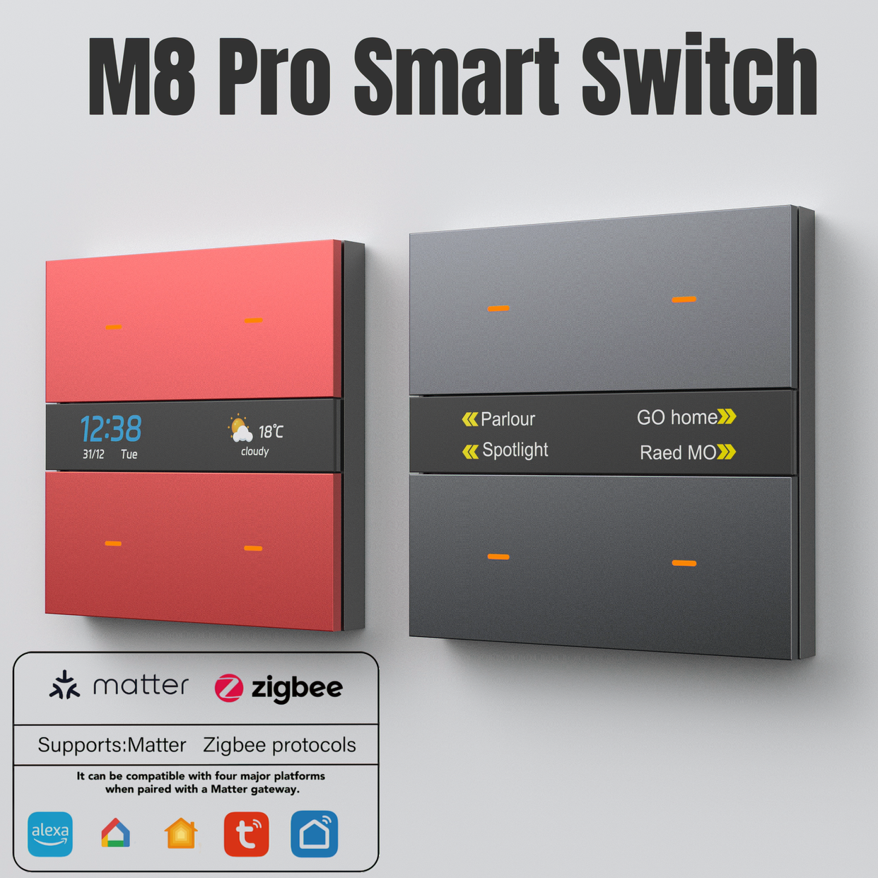 Smart Home System - M8Pro Tuya Smart Switch & Zigbee