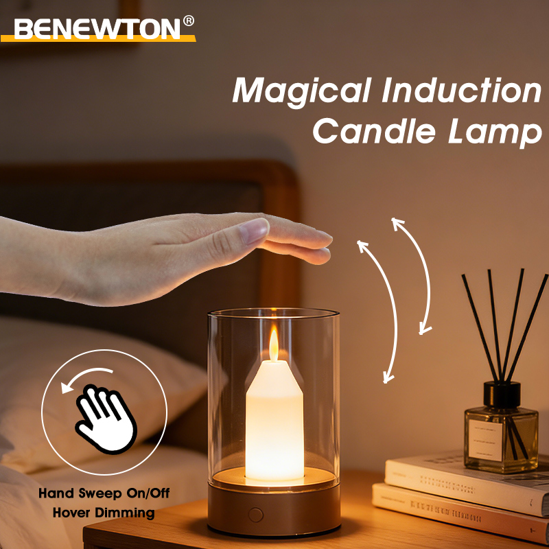 Voice Control Light Bulb - Rechargeable LED Candle Light Motion Sensor