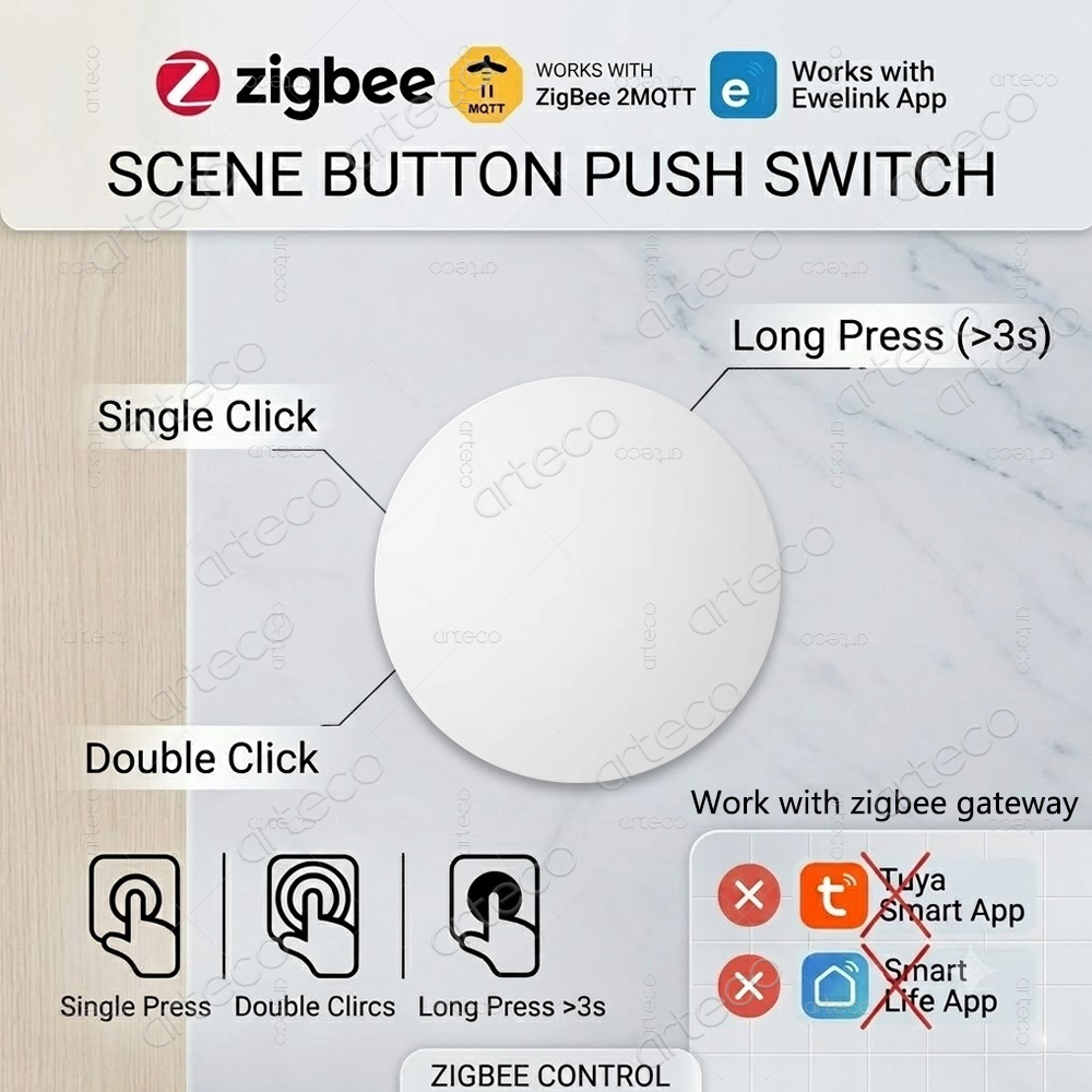 Smart Home Villa - Zigbee Button Scene Switch Wireless Remote