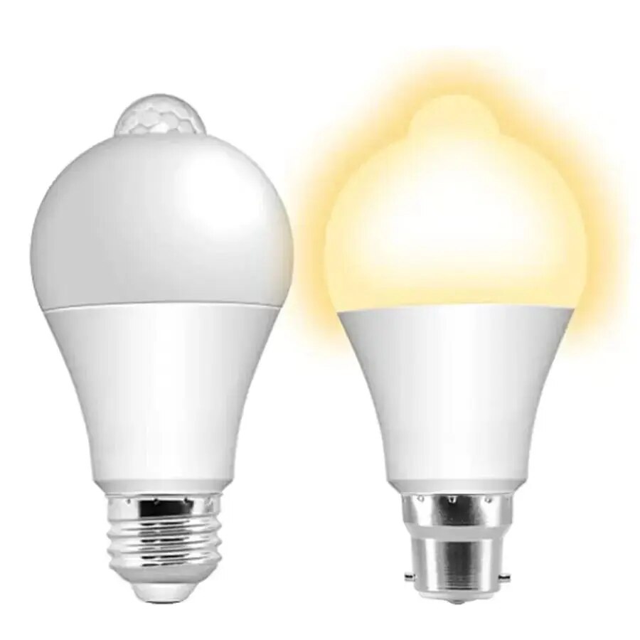 Voice Control Light Bulb - PIR Motion Sensor LED Light Bulb