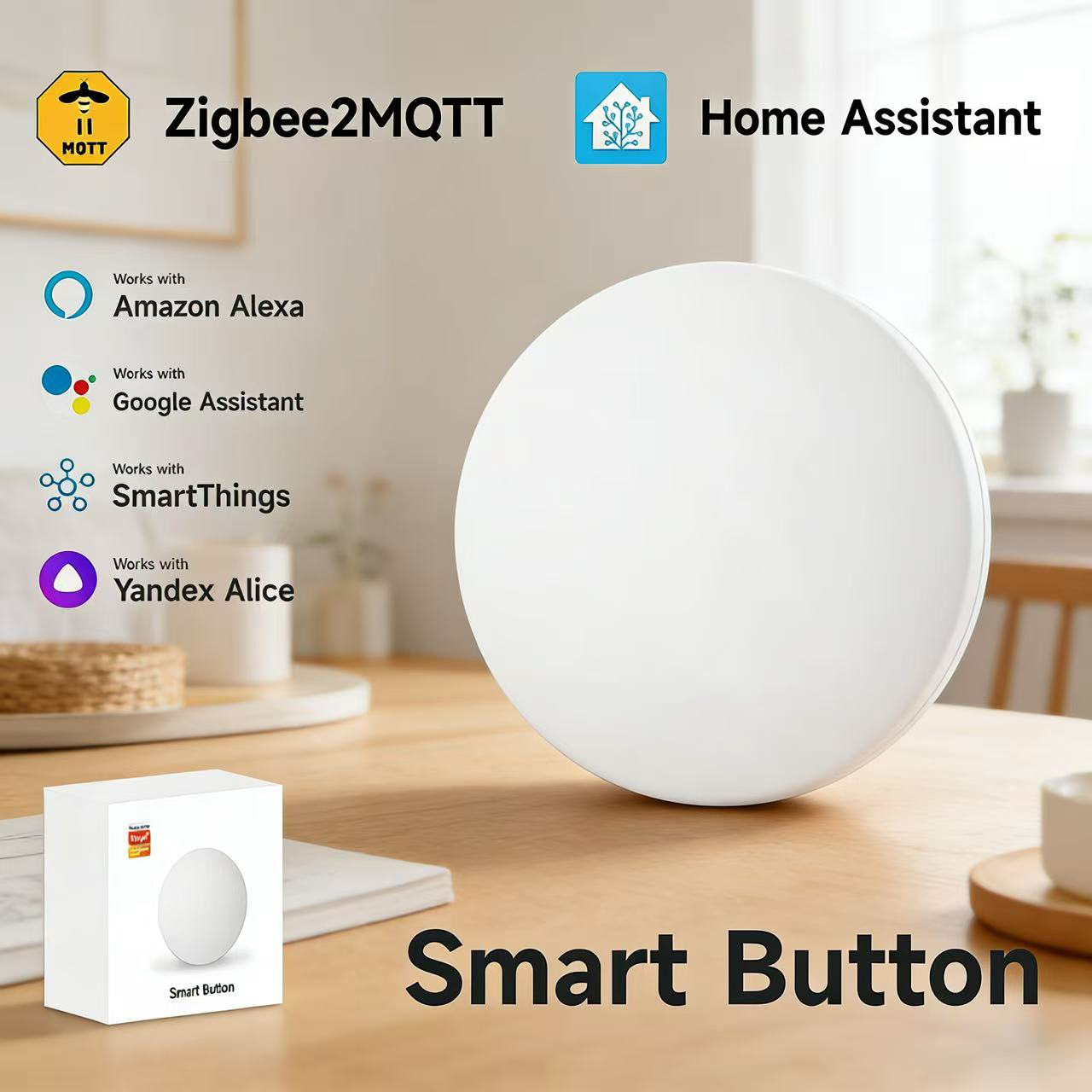 Smart Home Villa - Zigbee3.0 2MQTT Smart Button Scene Switch