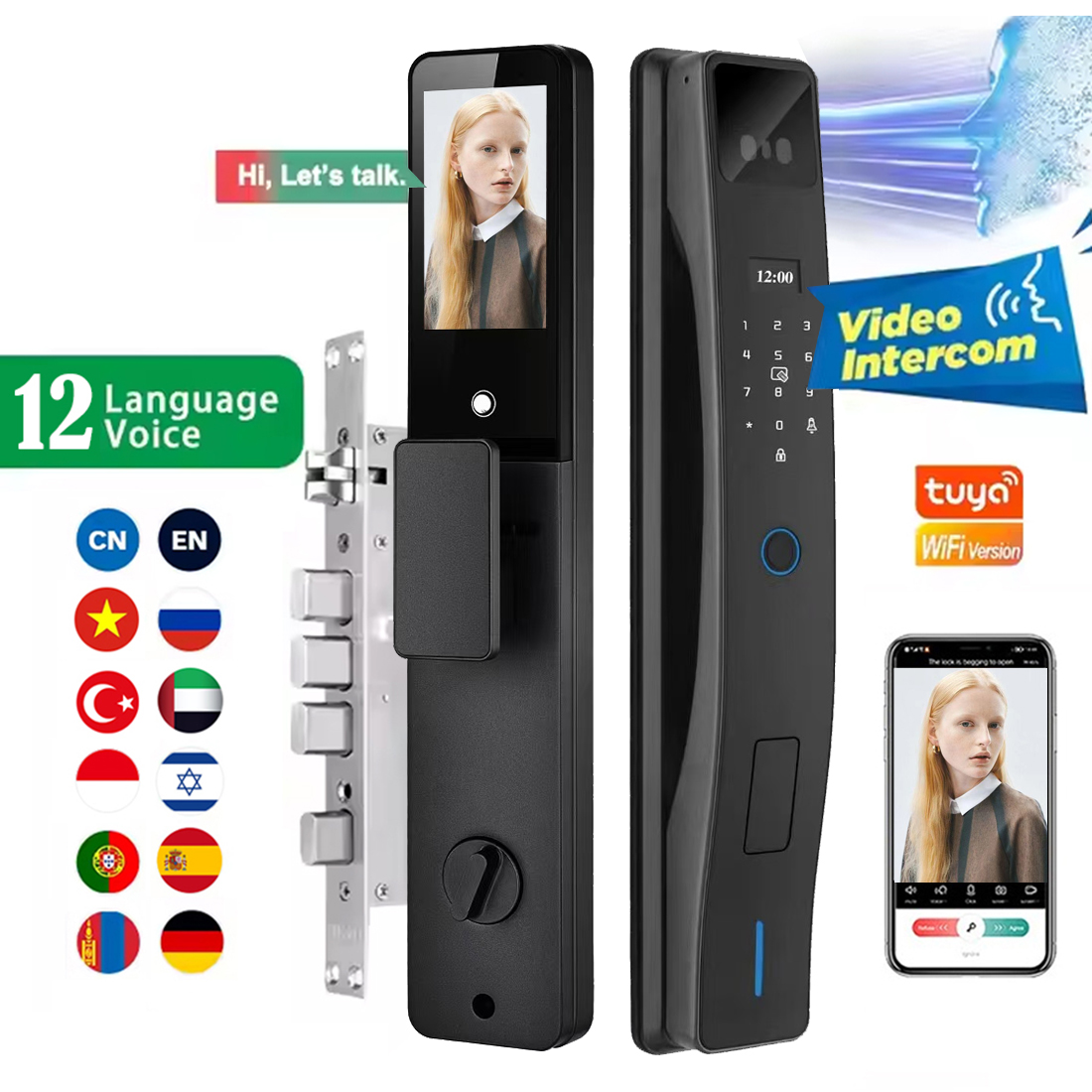Smart Home Camera - Smart Electronic Door Lock Password Automatic