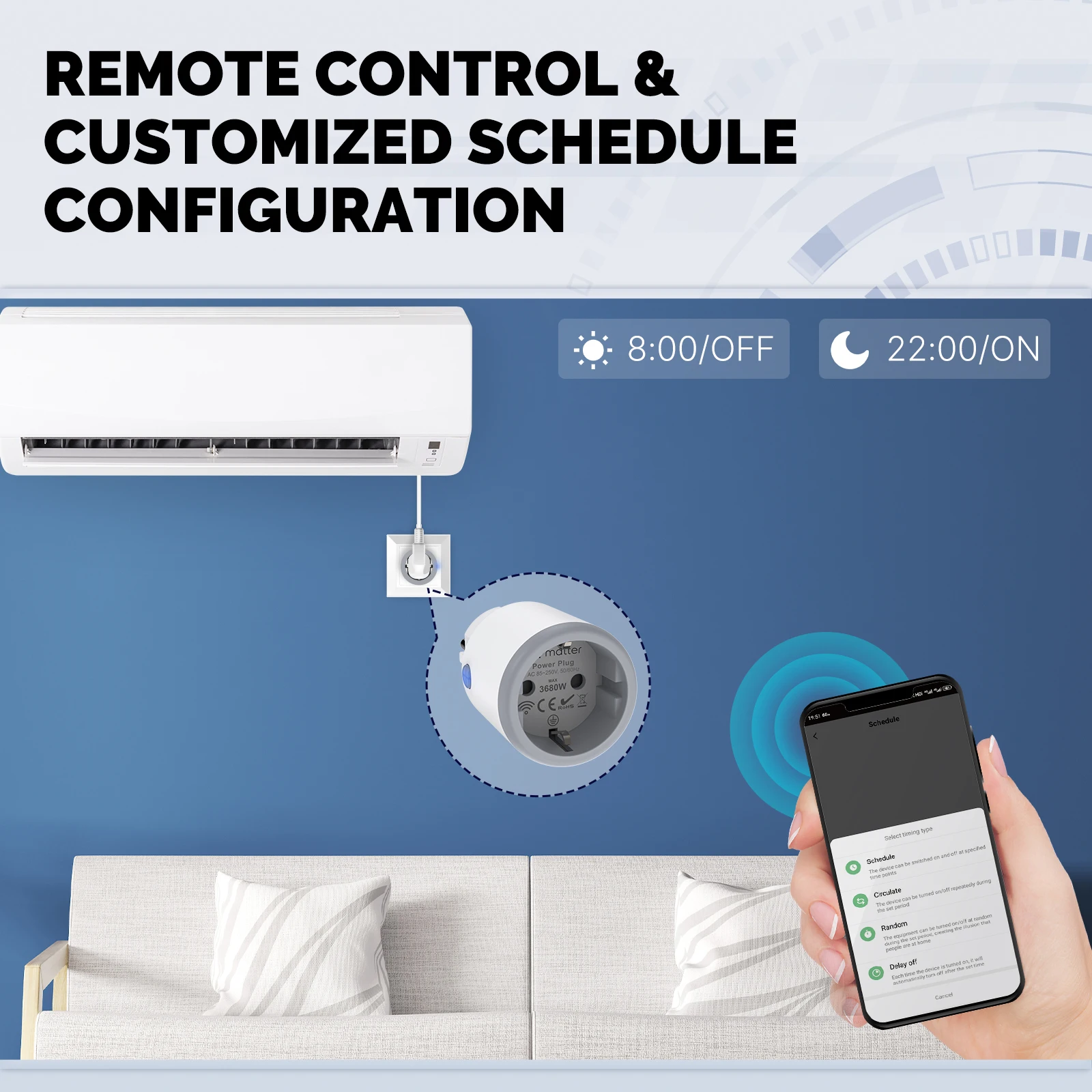 MOES Smart EU/US/UK Plug Matte - Smart Home Tablet recension och pris