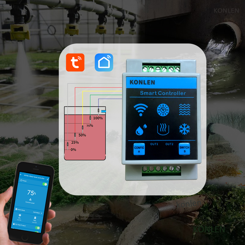 KONLEN Tuya Water Level Sensor - Smart Home Energy Monitor recension och pris