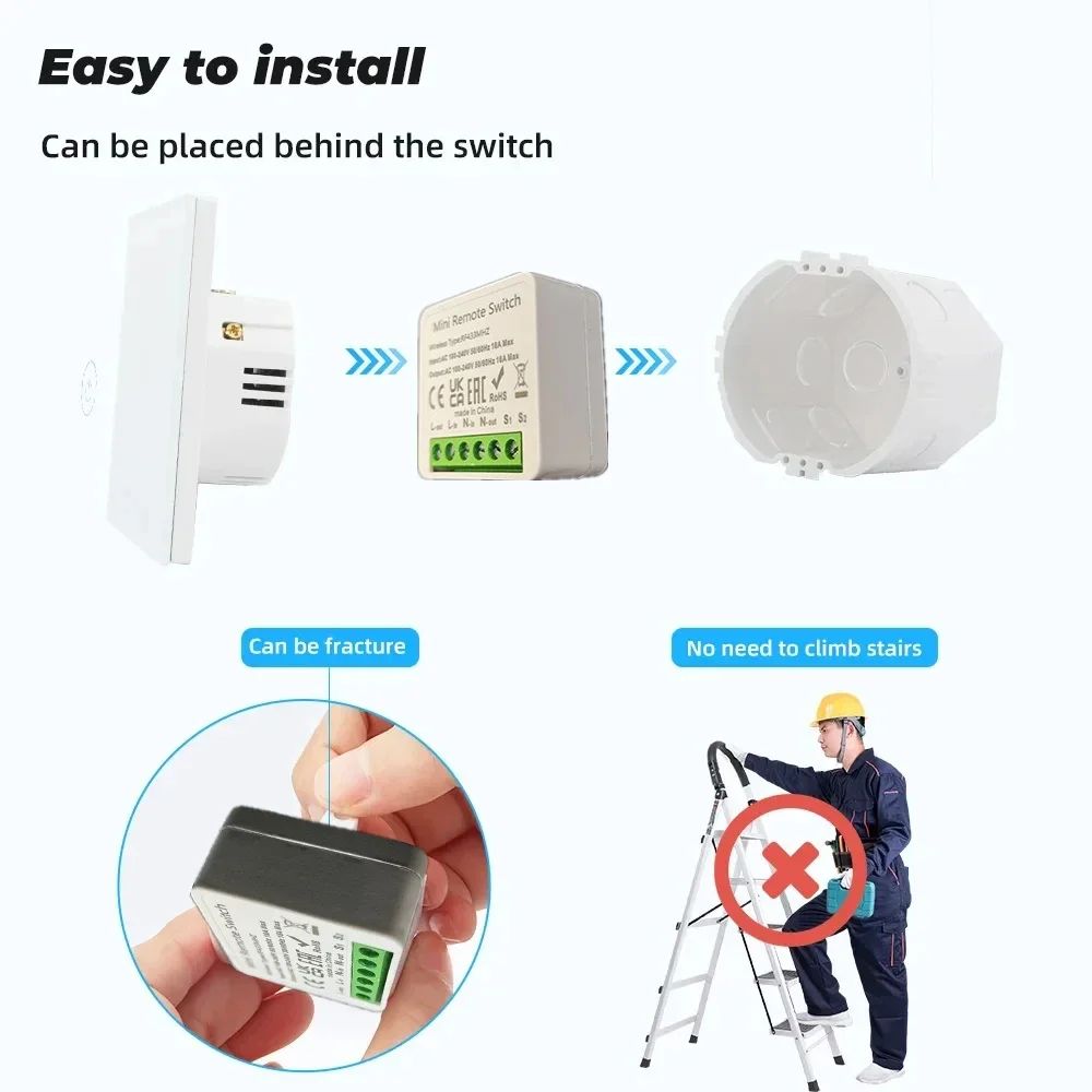 433Mhz RF Wireless Smart Switc - Smart Home Control Panel recension och pris