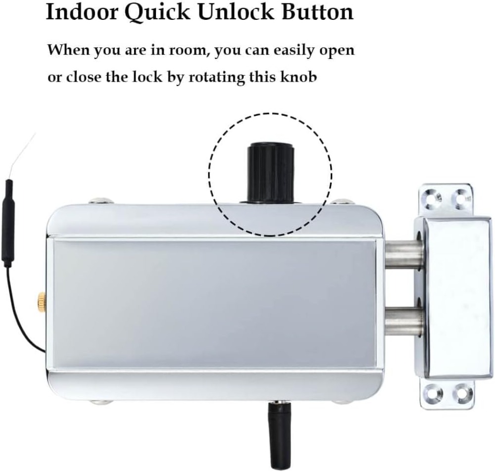 Smart Hidden Deadbolt Lock wit - Smart Home Lock recension och pris