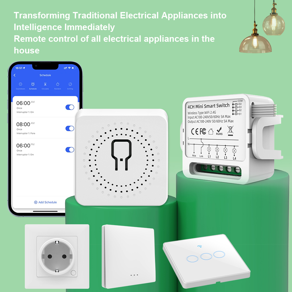 Tuya WiFi Smart Switch 1/2/3/4 - Smart Home Web recension och pris