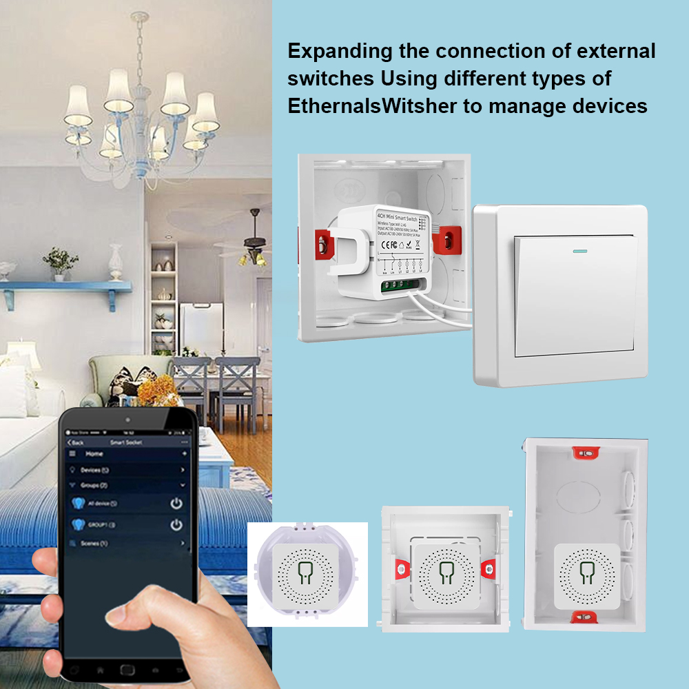 Tuya WiFi Smart Switch 1/2/3/4 - Smart Home Web recension och pris