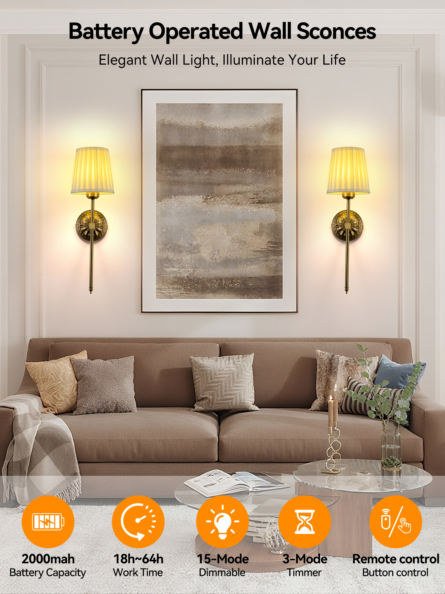Battery-Powered Wall Light: Re - Voice Control Light Bulb recension och pris