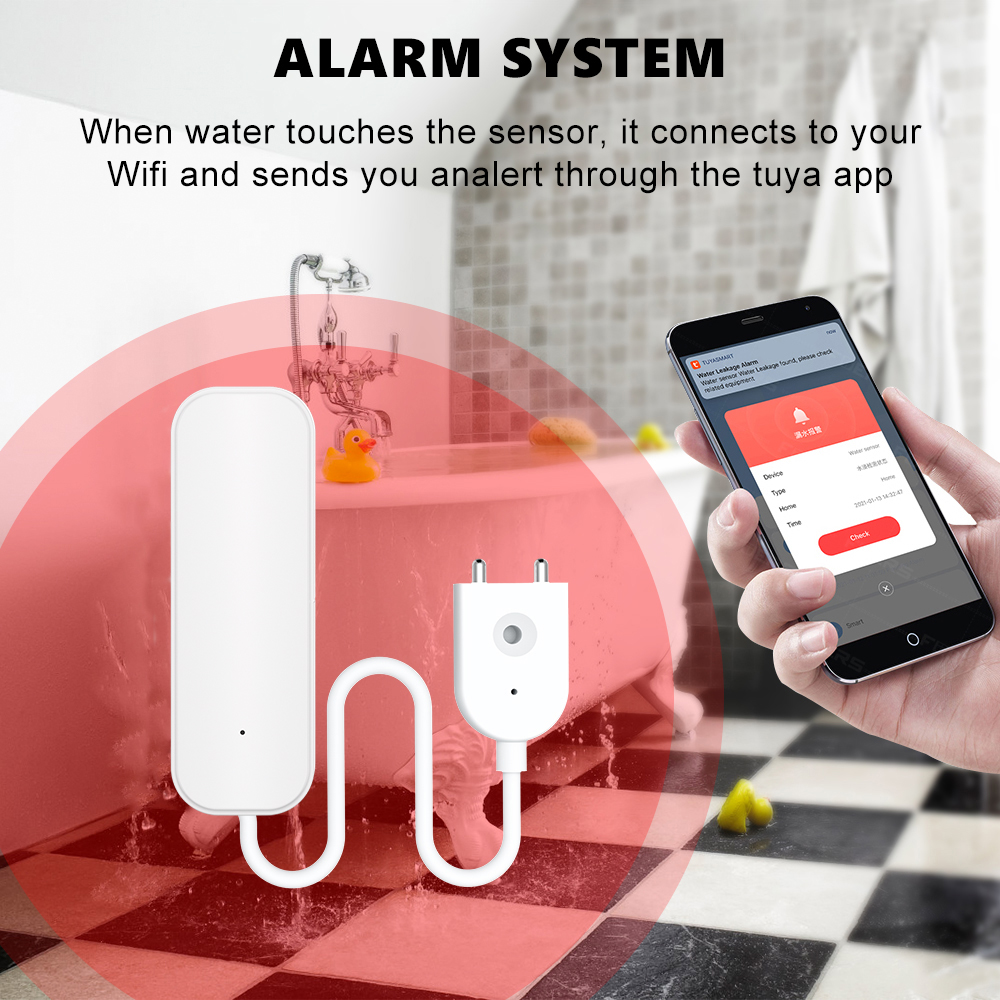 WiFi/Zigbee Water Sensor Tuya  - Smart Home Green recension och pris