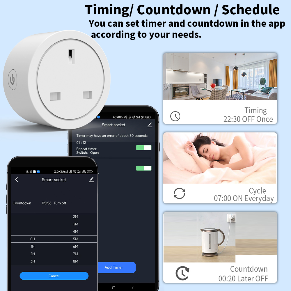 WiFi Smart Socket 16A UK plug  - Smart Home Or Smart Home recension och pris