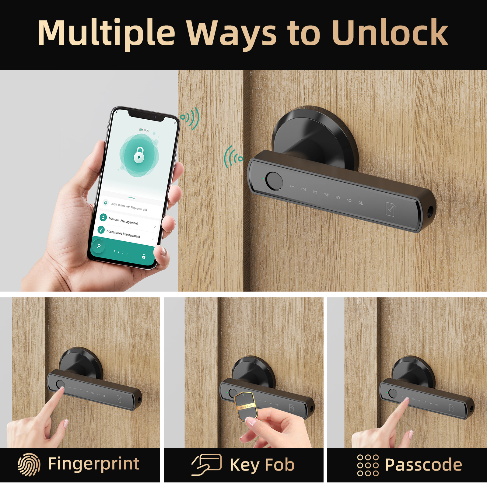Viladepot Handle Shaped Smart  - Smart Home Lock recension och pris