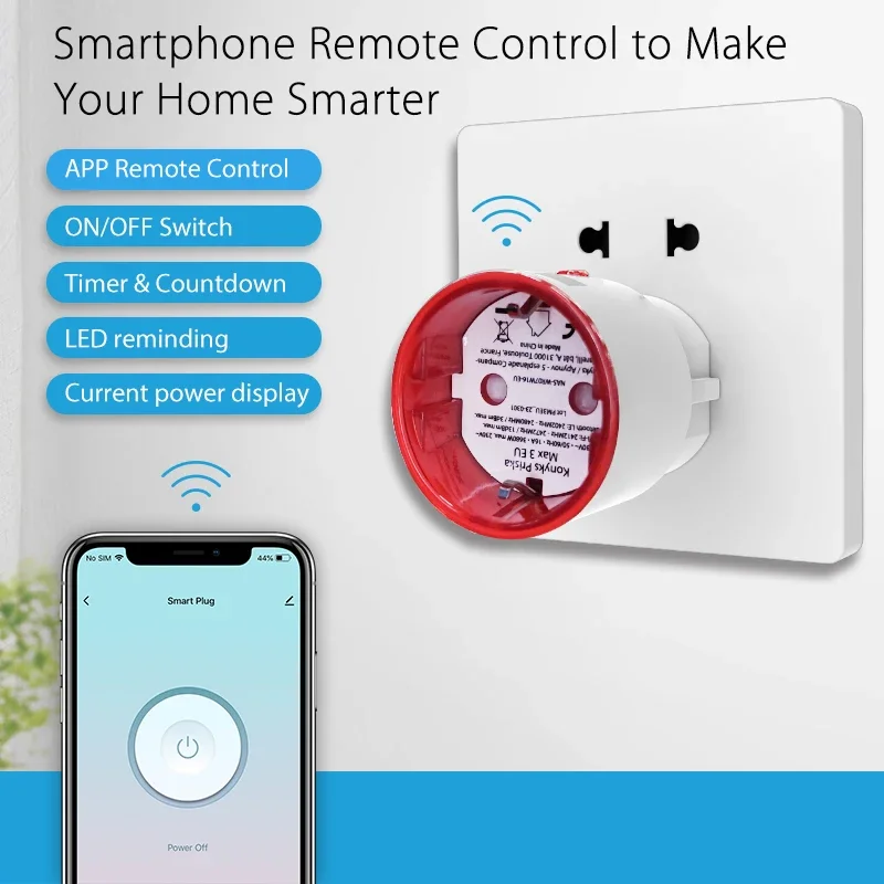 Tuya WiFi Smart Plug Socket EU - Smart Home Energy Monitor recension och pris