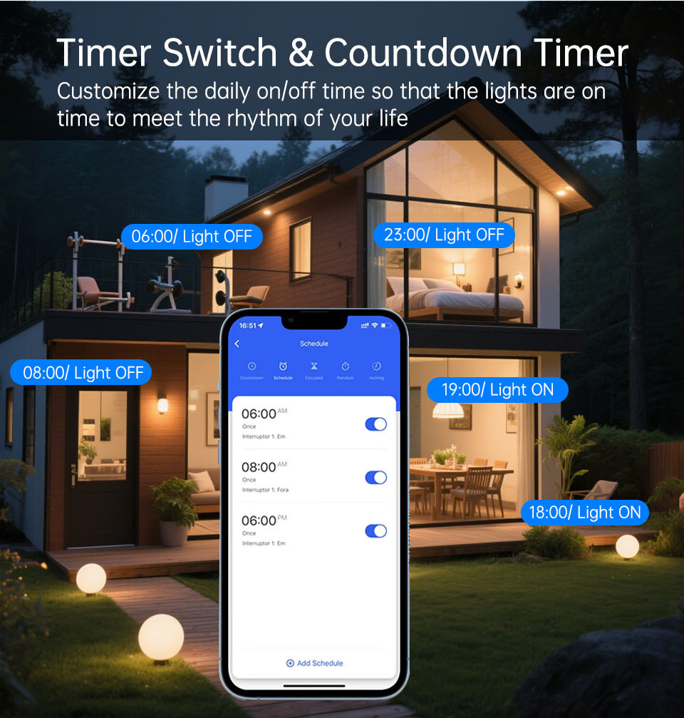 WiFi RF 433mhz Touch Wall Ligh - Smart Home System recension och pris
