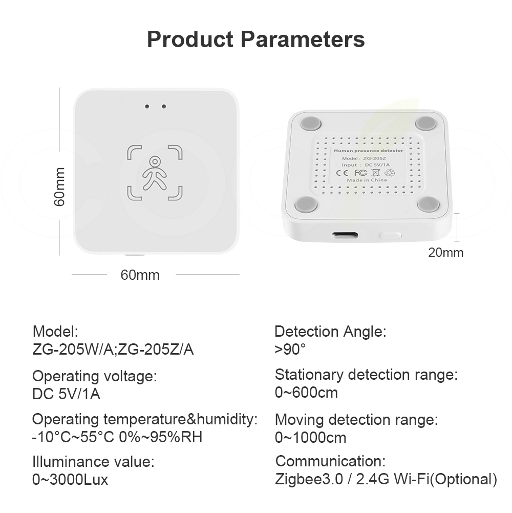 Tuya WiFi/ Zigbee Smart Human  - Smart Home Web recension och pris