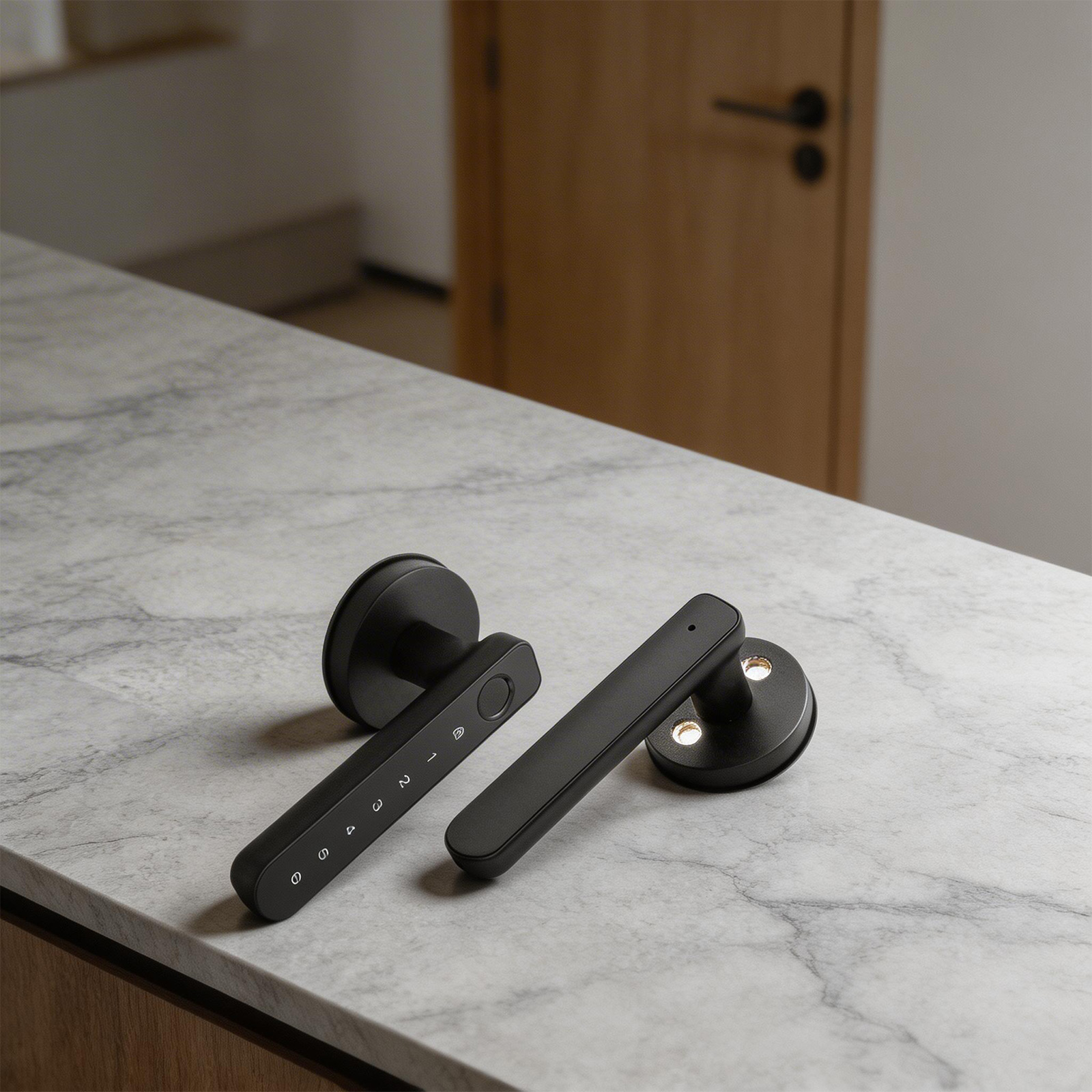 Smart Handle Lock with Fingerp - Smart Home Lock recension och pris