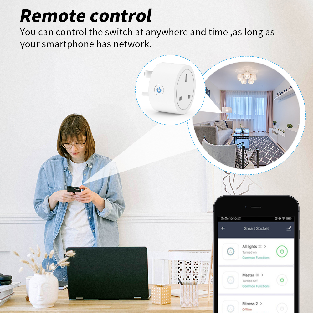 20A Tuya WiFi Smart UK Plug So - Smart Home Or Smart Home recension och pris