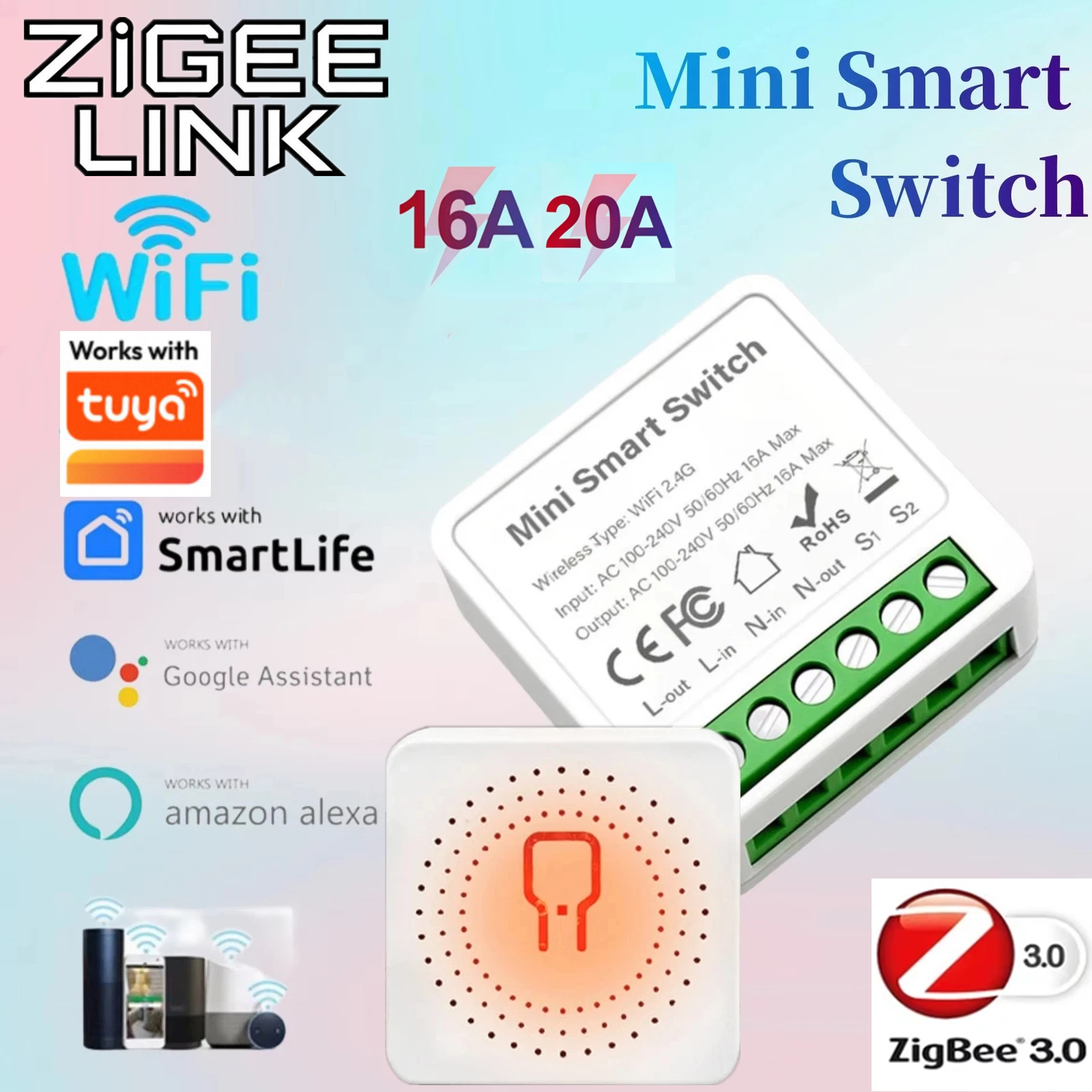 For Tuya Mini Smart WiFi Switc - Smart Home Villa recension och pris