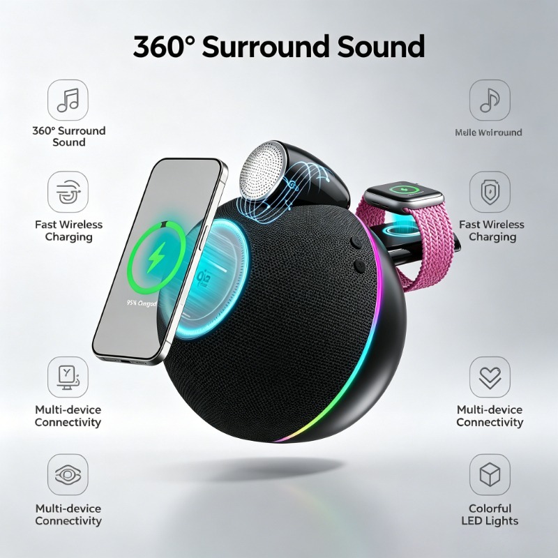 360° Stereo Sound Portable Wir - Smart Home Tablet recension och pris
