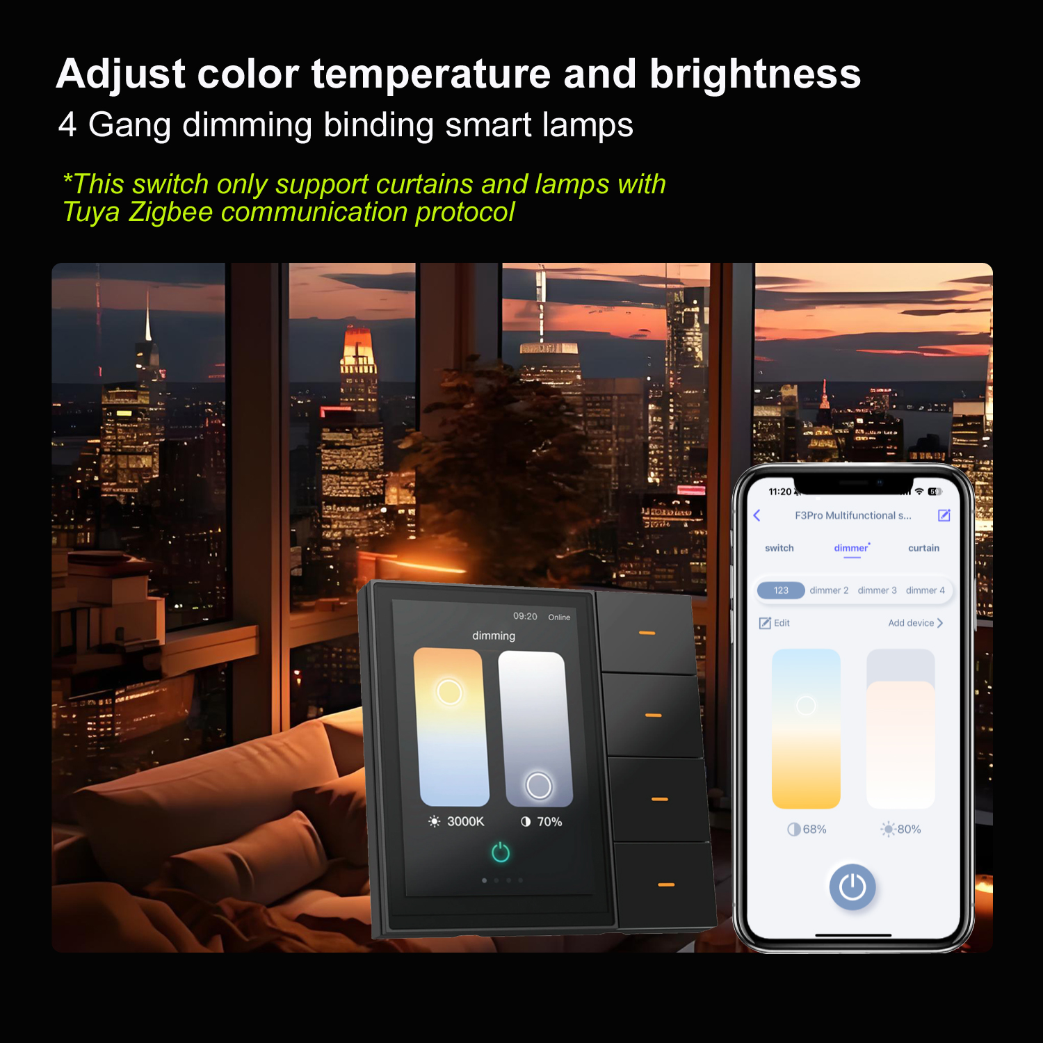 F3-pro Tuya Smart Panel ZigBee - Smart Home Villa recension och pris