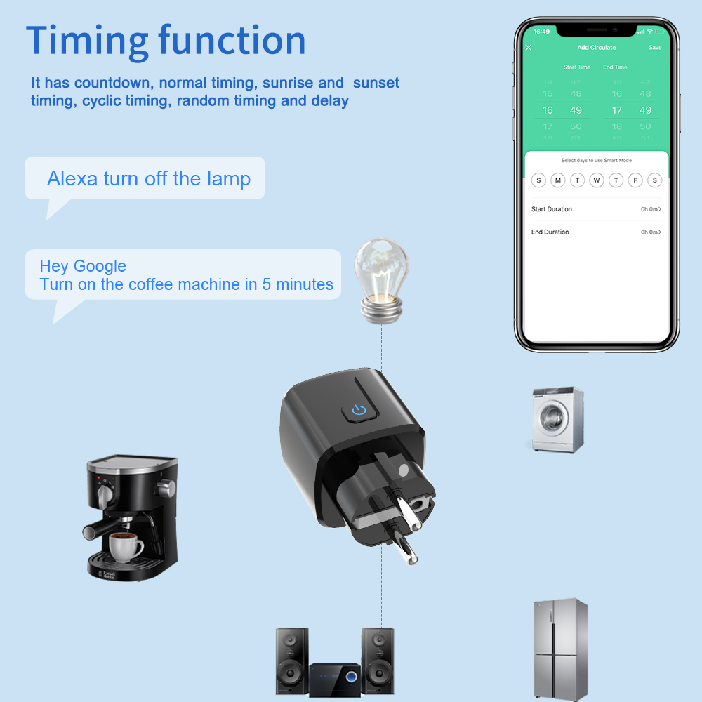 Tuya Smart Socket  WiFi Remote - Smart Home Web recension och pris