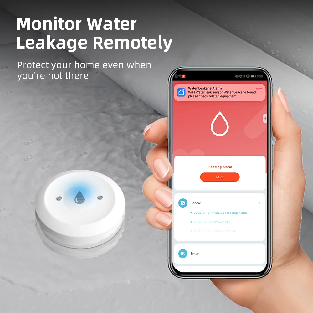 Zigbee Water Leak Sensor for T - Smart Home Green recension och pris