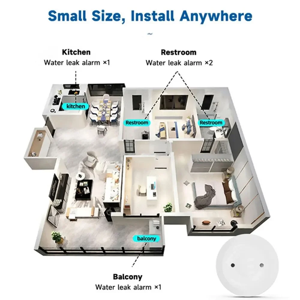 Zigbee Water Leak Sensor for T - Smart Home Green recension och pris
