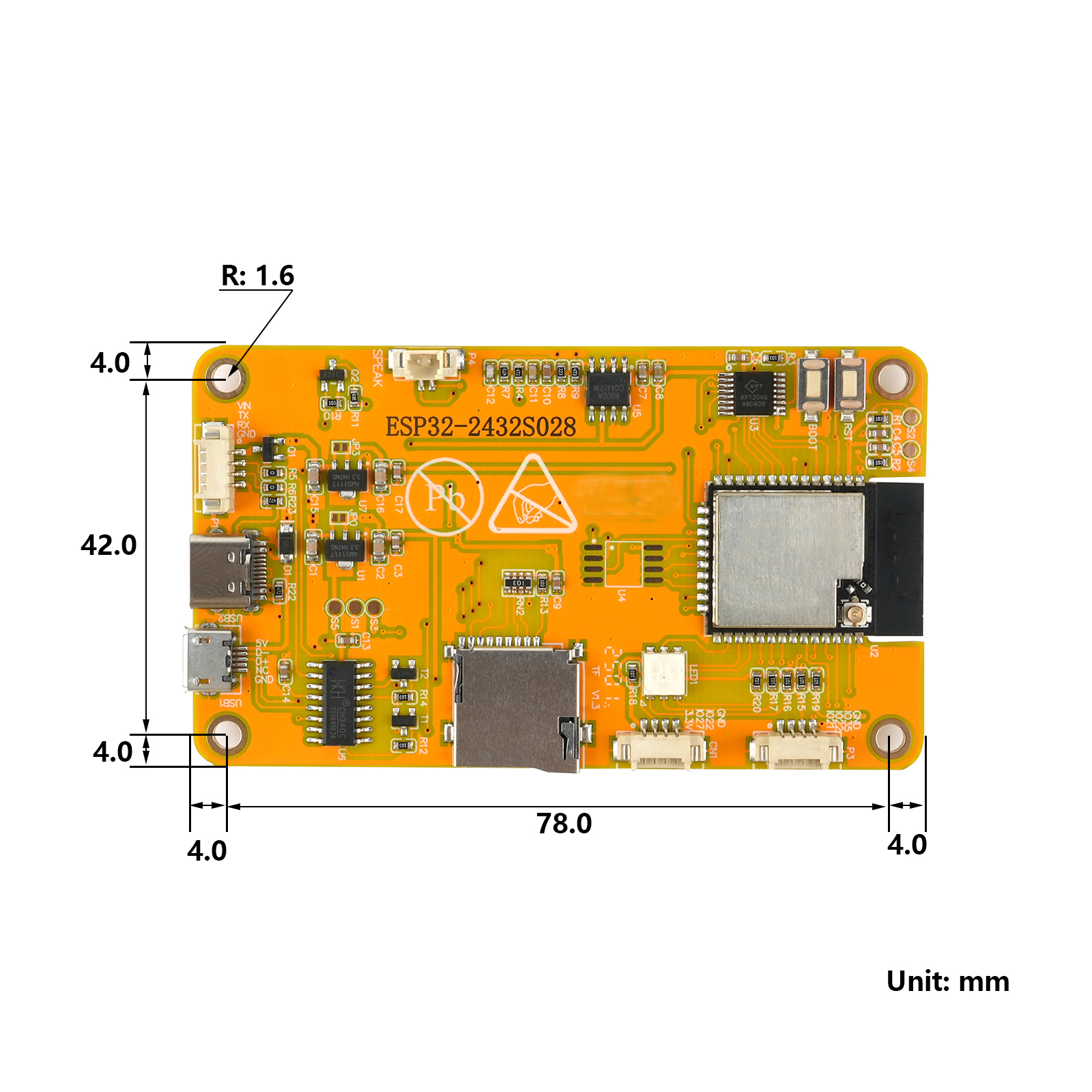 RCmall 2.8'' ESP32 LCD Display - Smart Home Arduino recension och pris