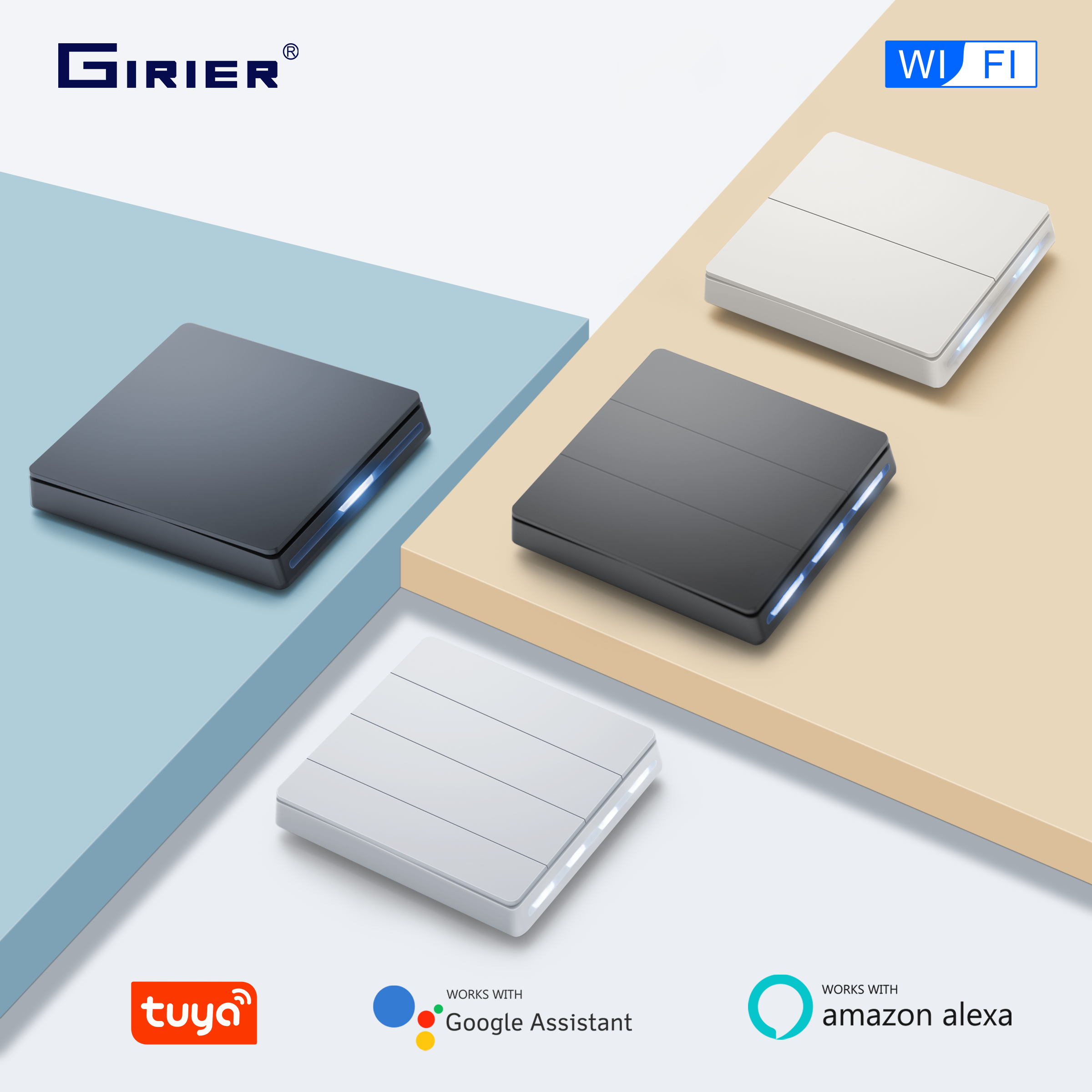 GIRIER Smart Light Switch WiFi - Smart Home Web recension och pris