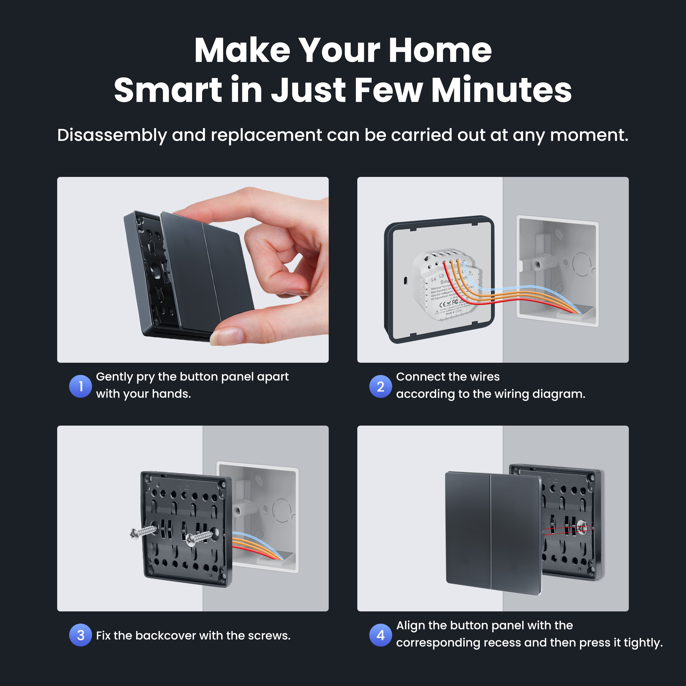 GIRIER Smart Light Switch WiFi - Smart Home Web recension och pris