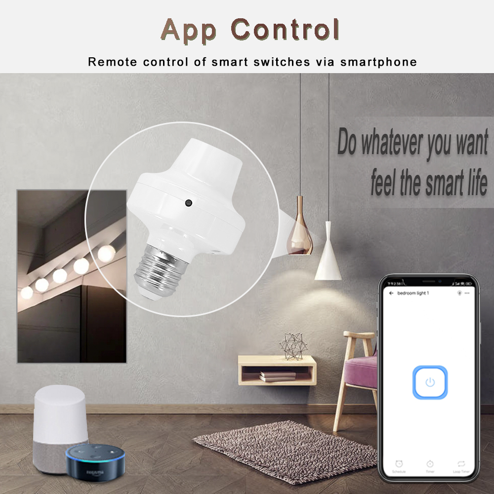 EWelink e27 lamp holder remote - Voice Control Light Bulb recension och pris