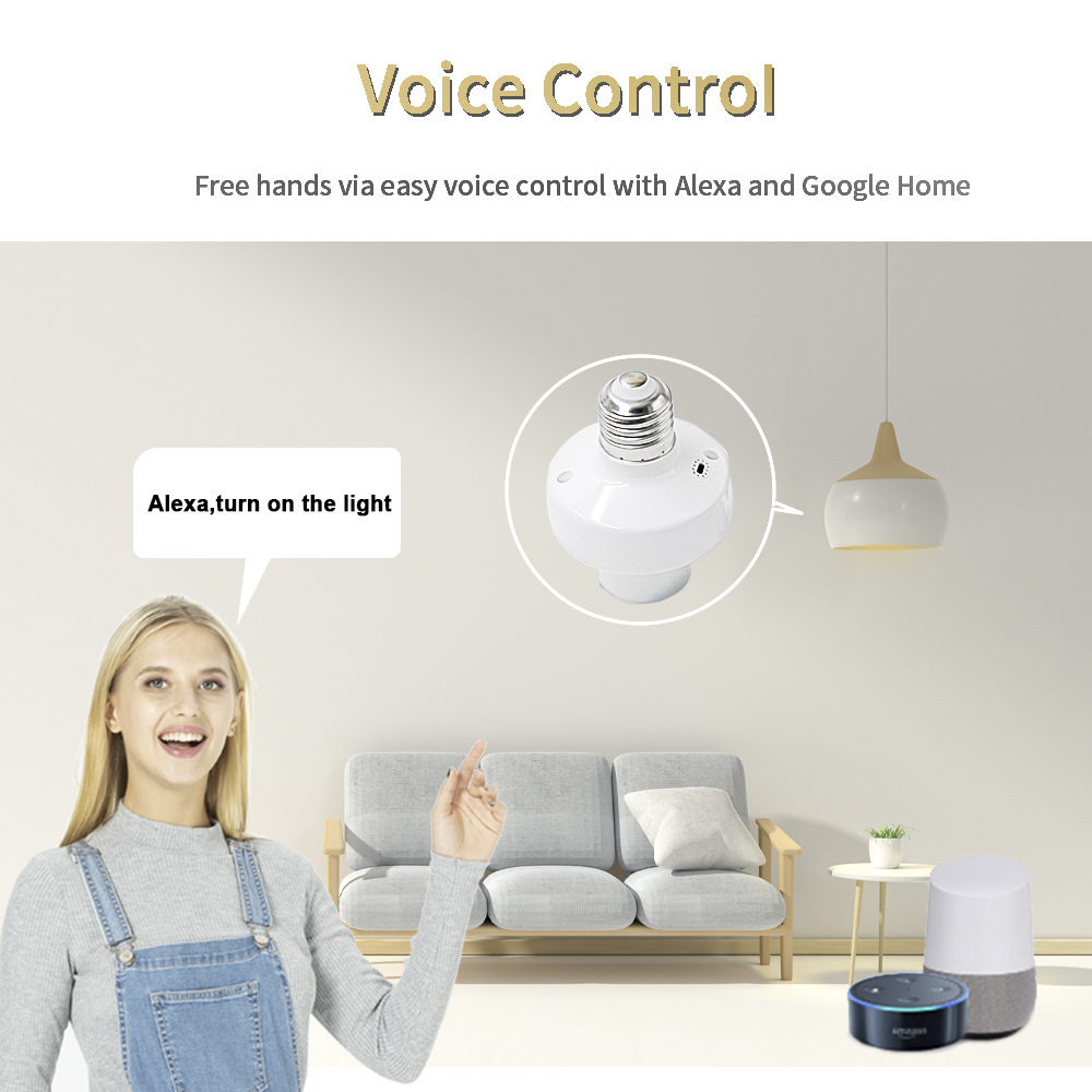 EWelink e27 lamp holder remote - Voice Control Light Bulb recension och pris