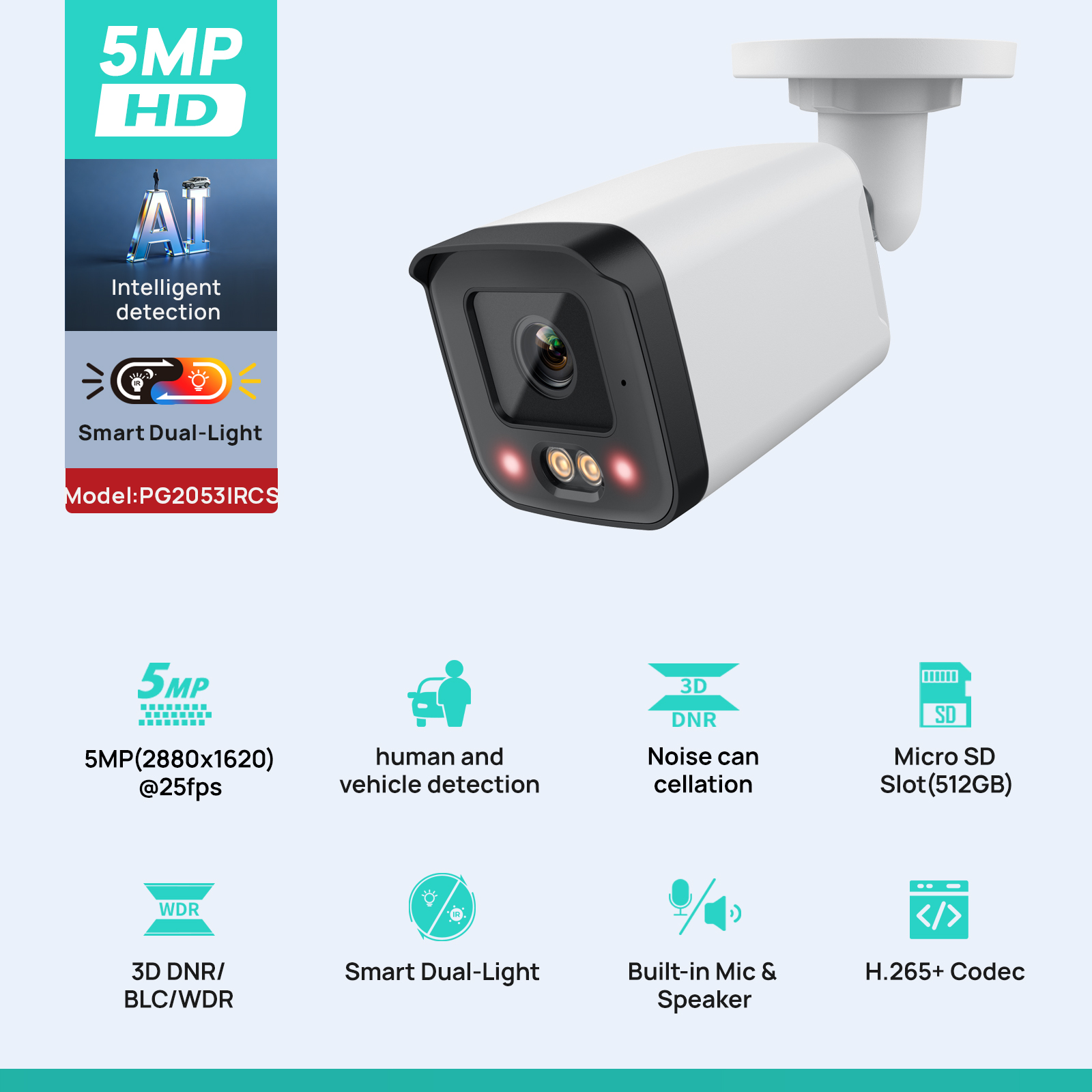 VIKYLIN IP Security Camera 5MP - Smart Home Microsoft recension och pris