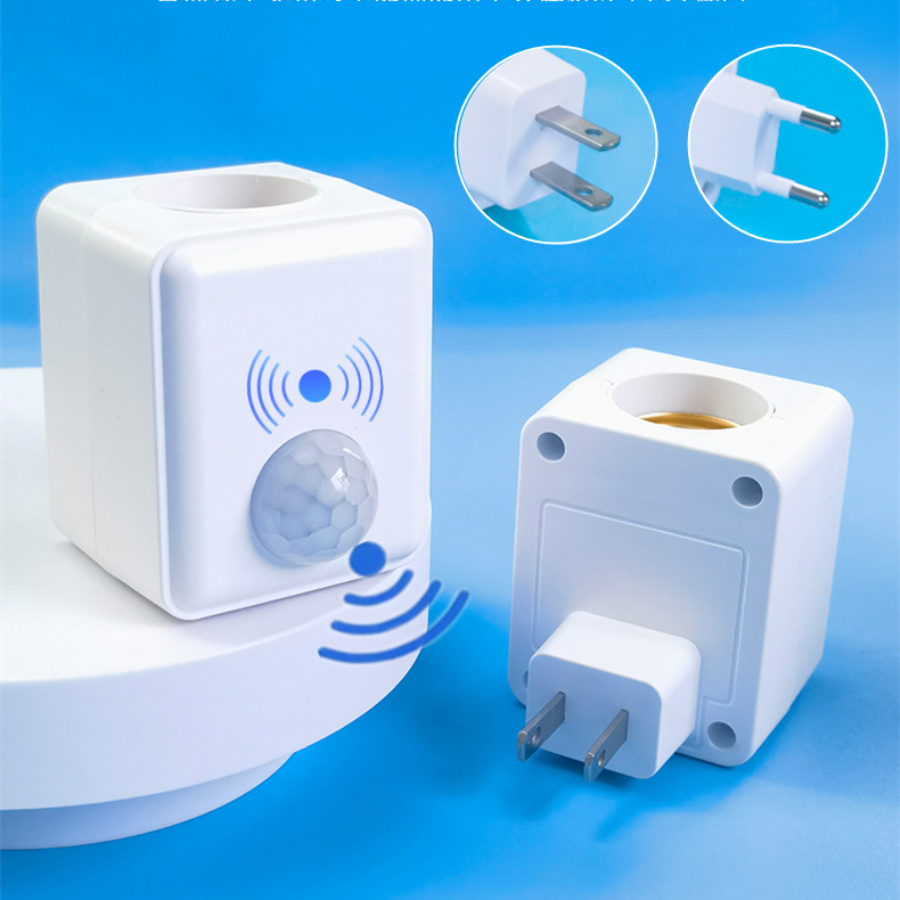 EU/US Plug E27 PIR Motion Sens - Voice Control Light Bulb recension och pris