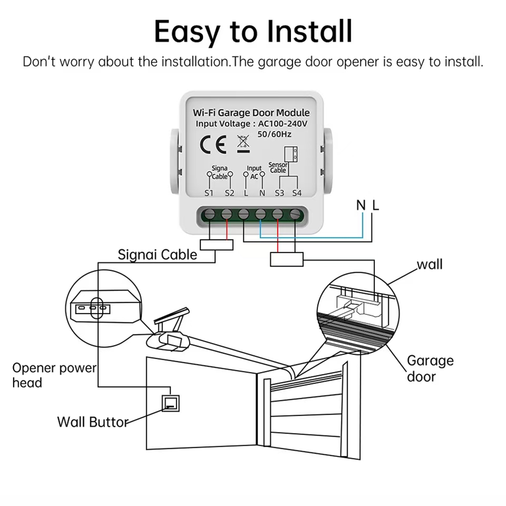 WiFi garage door controller fo - Smart Garage Door Opener recension och pris