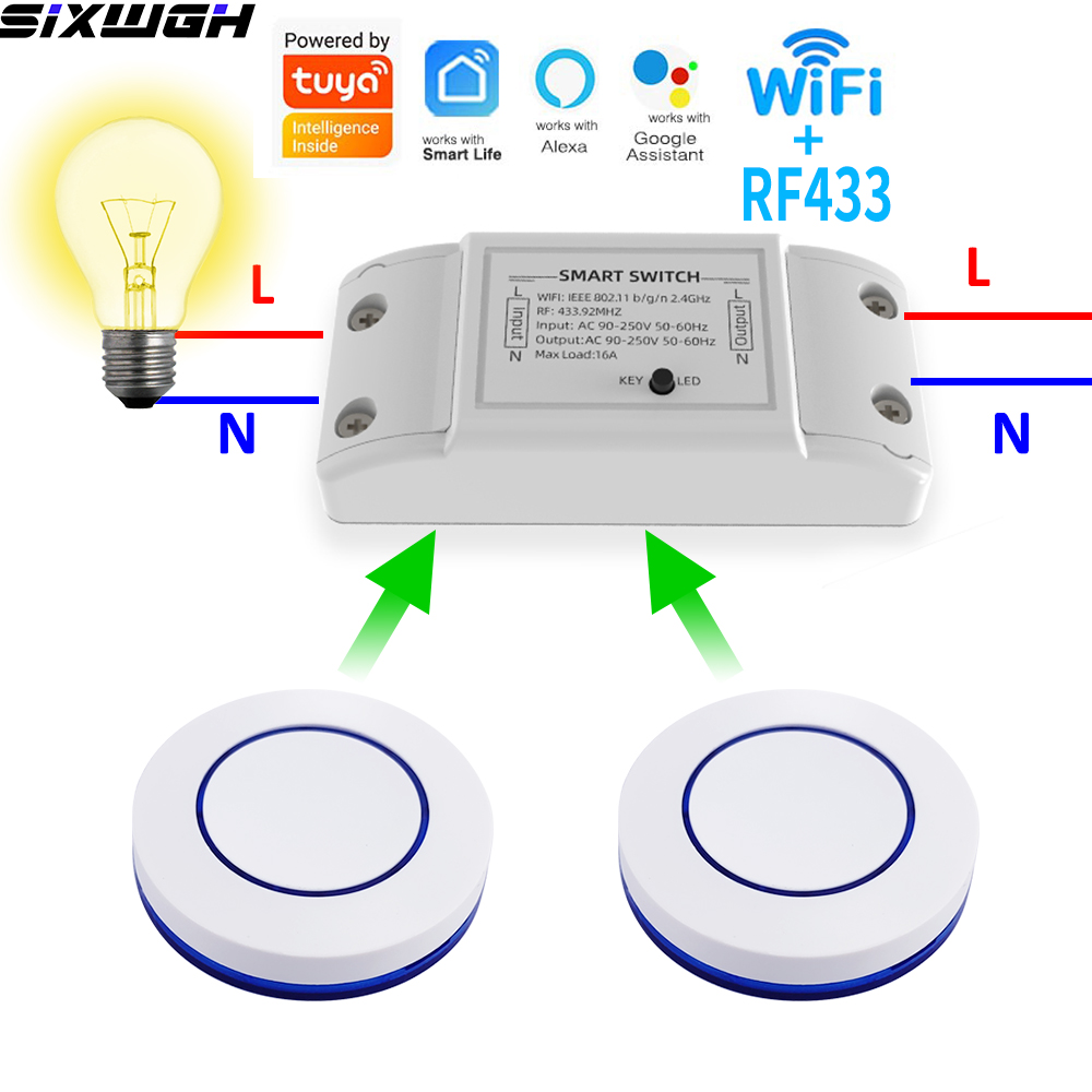 16A WiFi Tuya Smart Switch Wir - Smart Home Web recension och pris