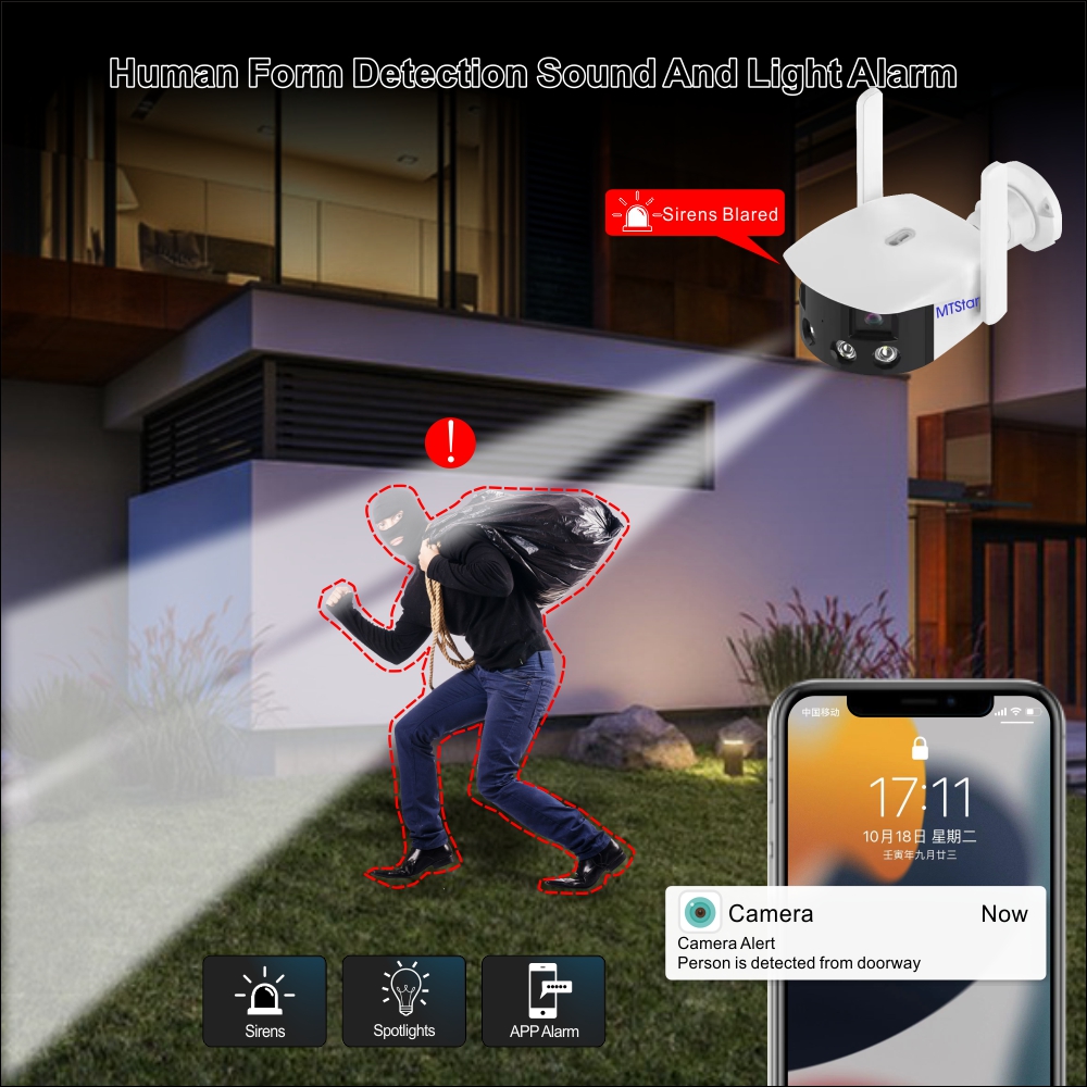 POE Onvif IP Camera WiFi Outdo - Smart Home Camera recension och pris