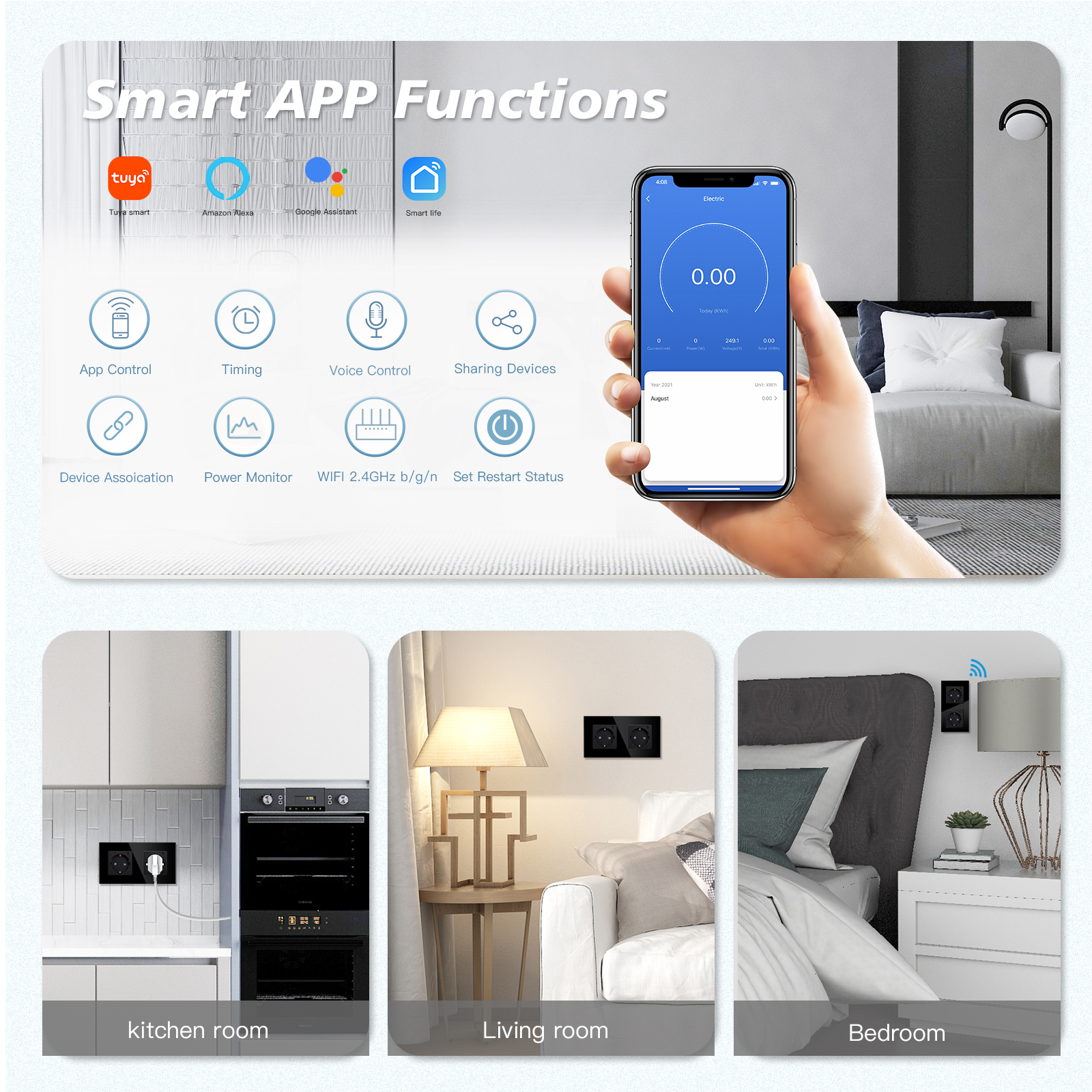 BSEED EU Electrical Wifi Smart - Smart Home Energy Monitor recension och pris