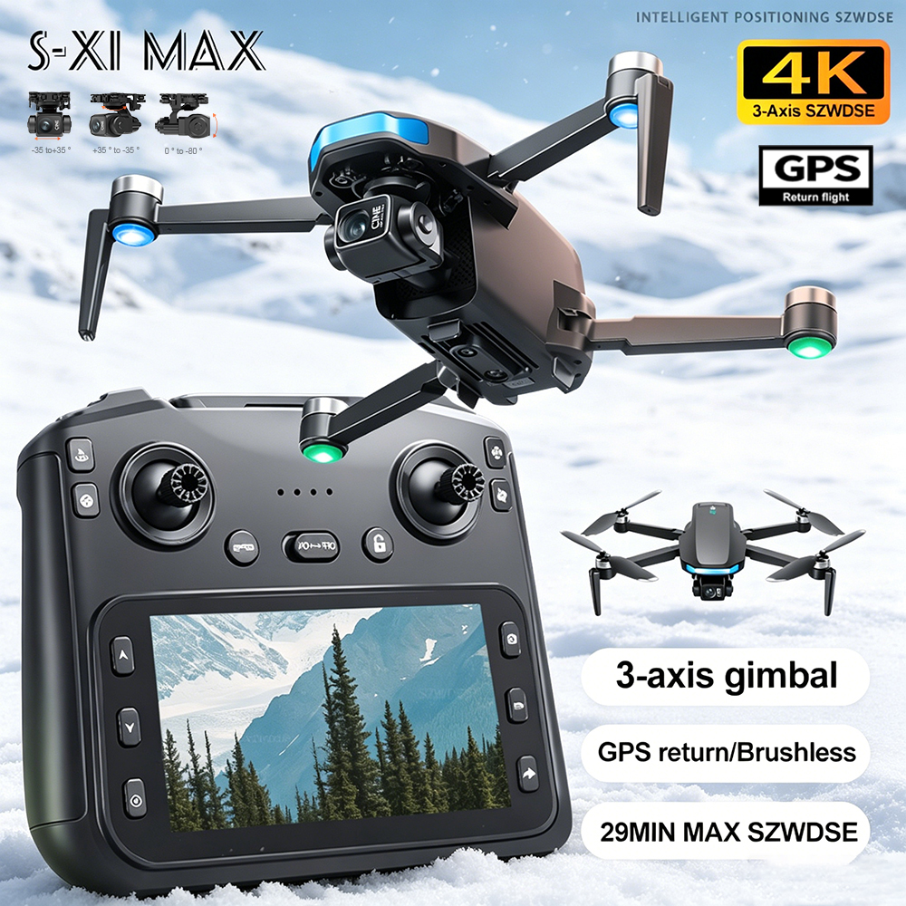 New S-X1 MAX Drone GPS 8K Prof - Smart Home Camera recension och pris