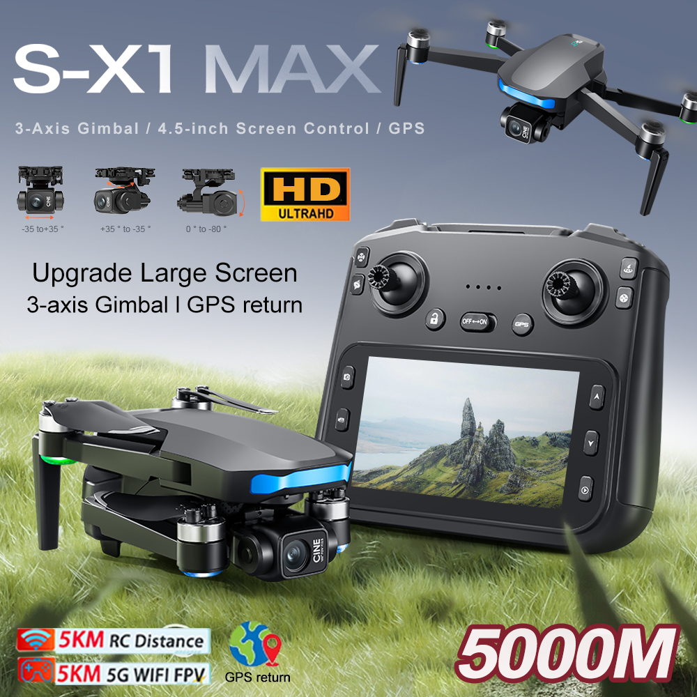 New S-X1 MAX Drone GPS 8K Prof - Smart Home Camera recension och pris