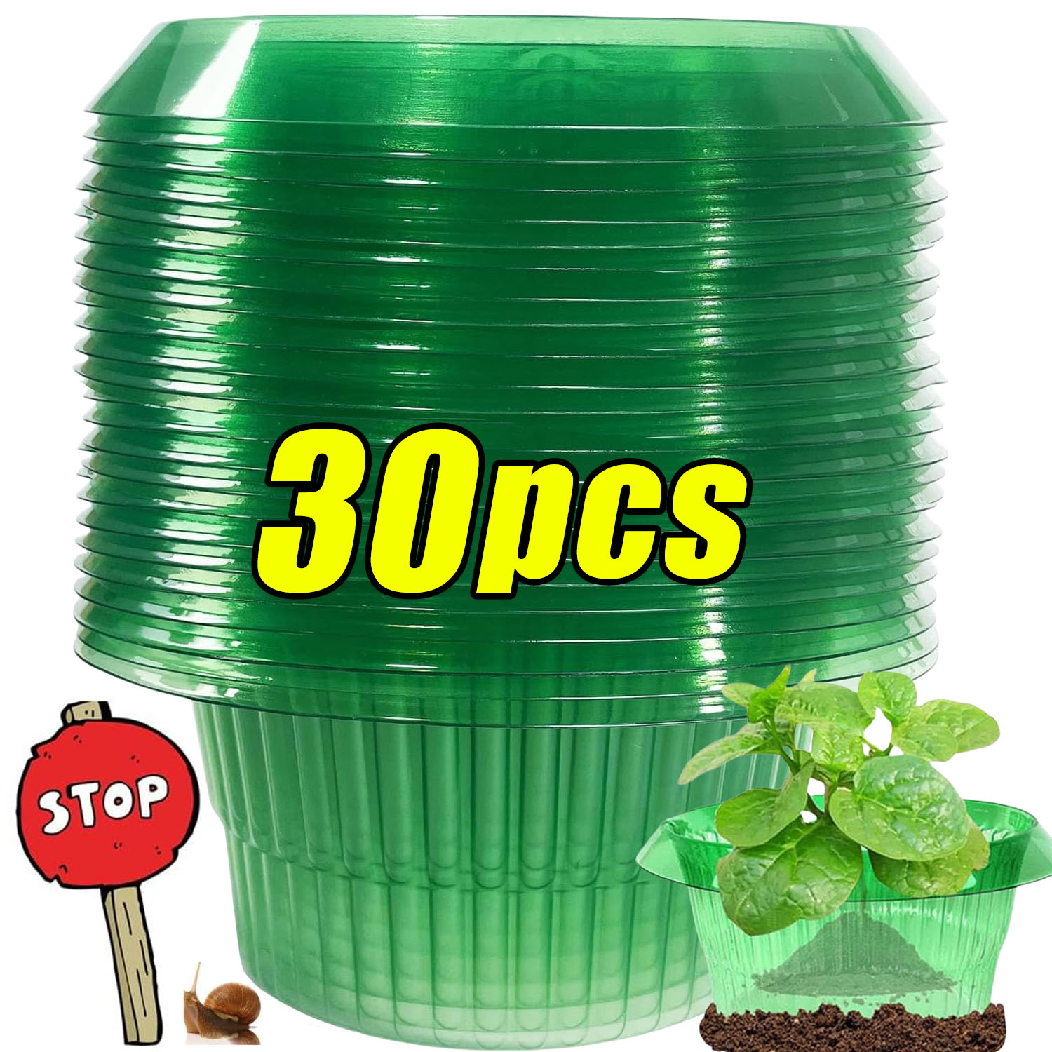 1/30pcs Plants Slug Protection - Smart Home Green recension och pris