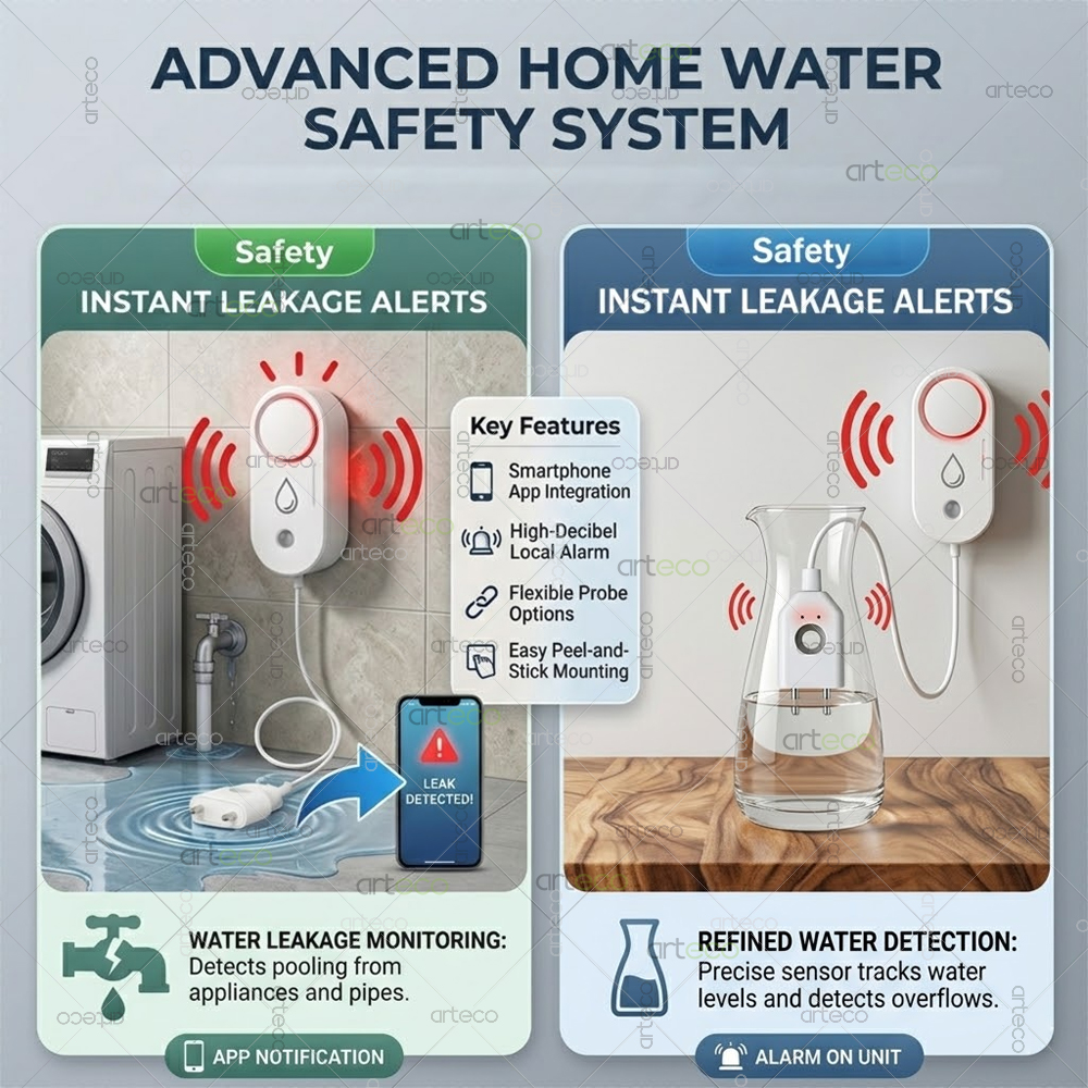 Zigbee Water Leak Detector Sma - Smart Home Green recension och pris