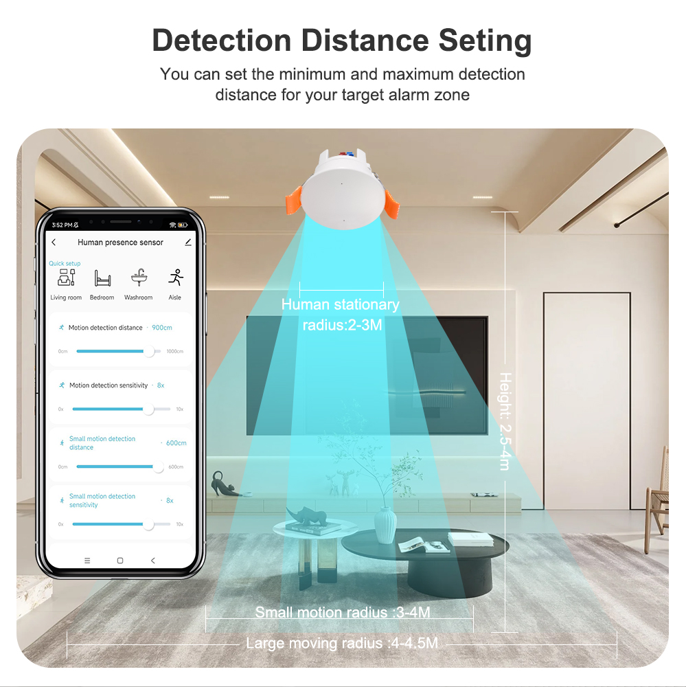 ZigBee MmWave Radar Human Pres - Smart Home Villa recension och pris
