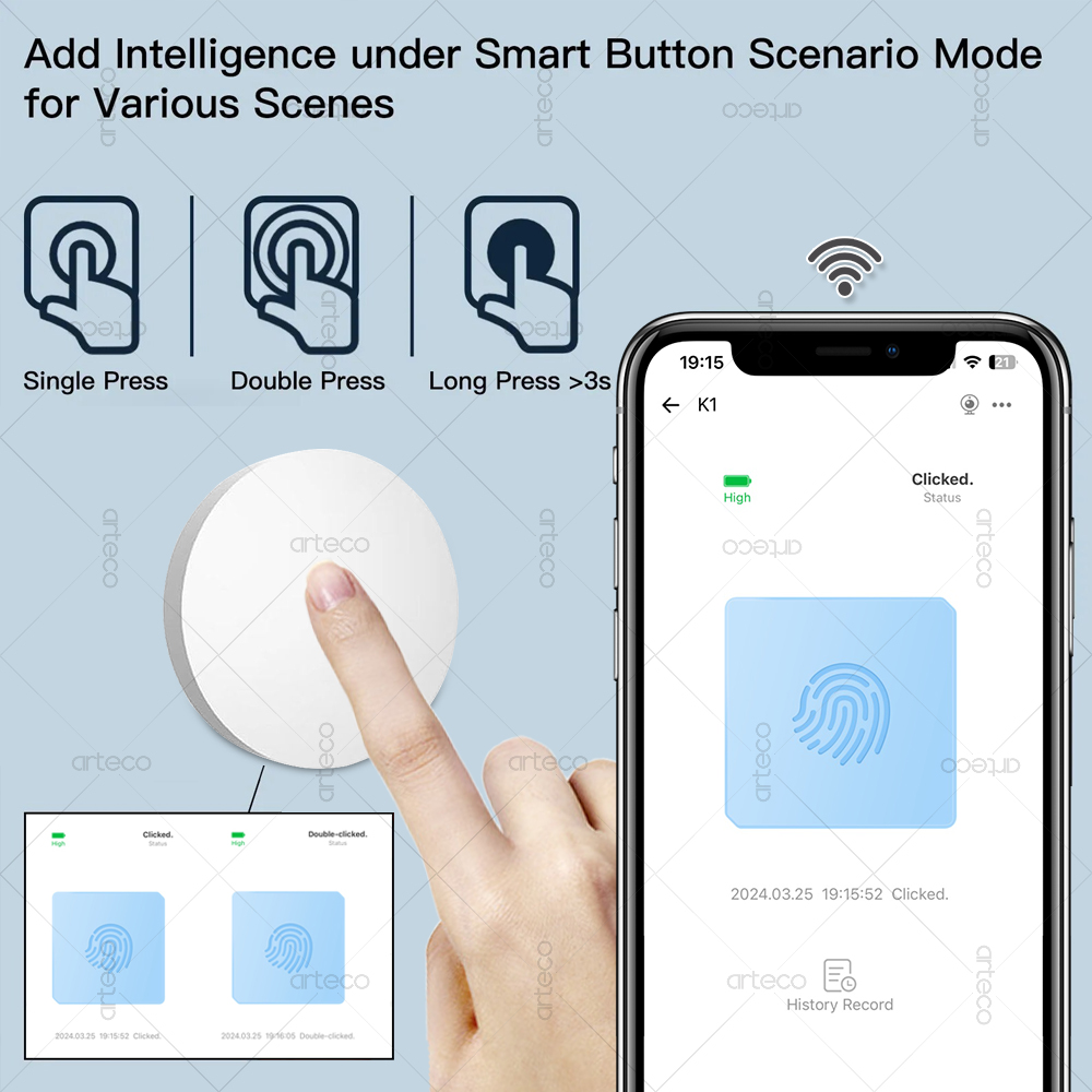 Zigbee Button Scene Switch Wir - Smart Home Villa recension och pris