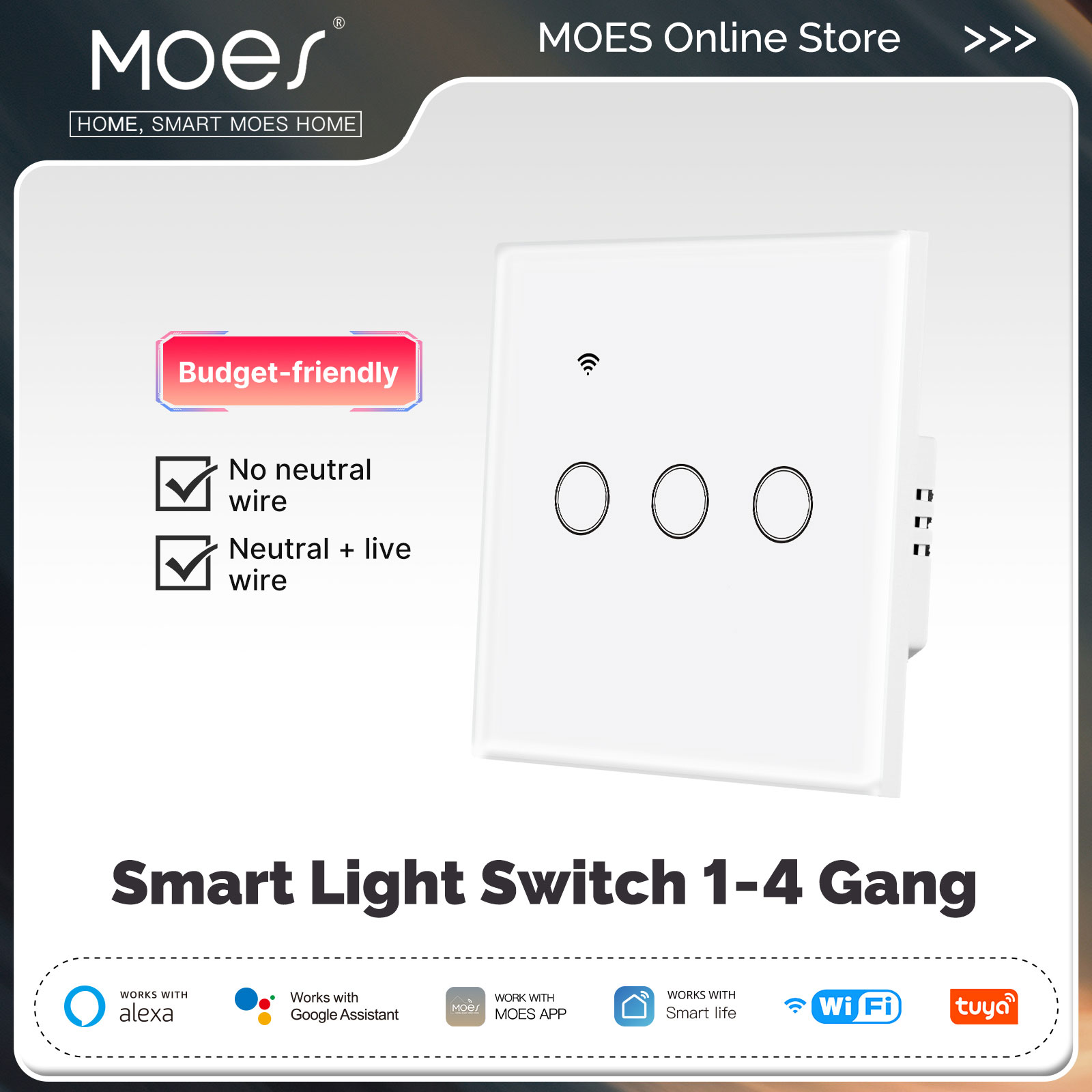 Tuya WiFi Smart Light Switch G - Smart Home System recension och pris