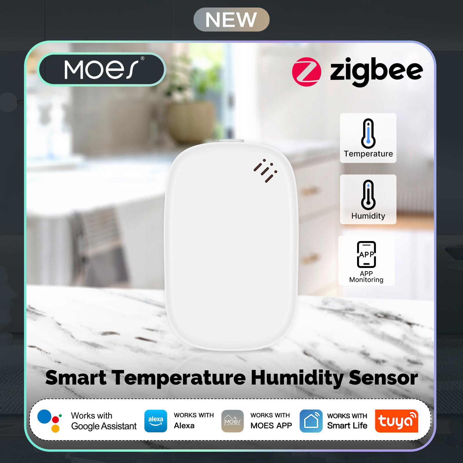 MOES Tuya Zigbee Smart Tempera - Smart Home Energy Monitor recension och pris