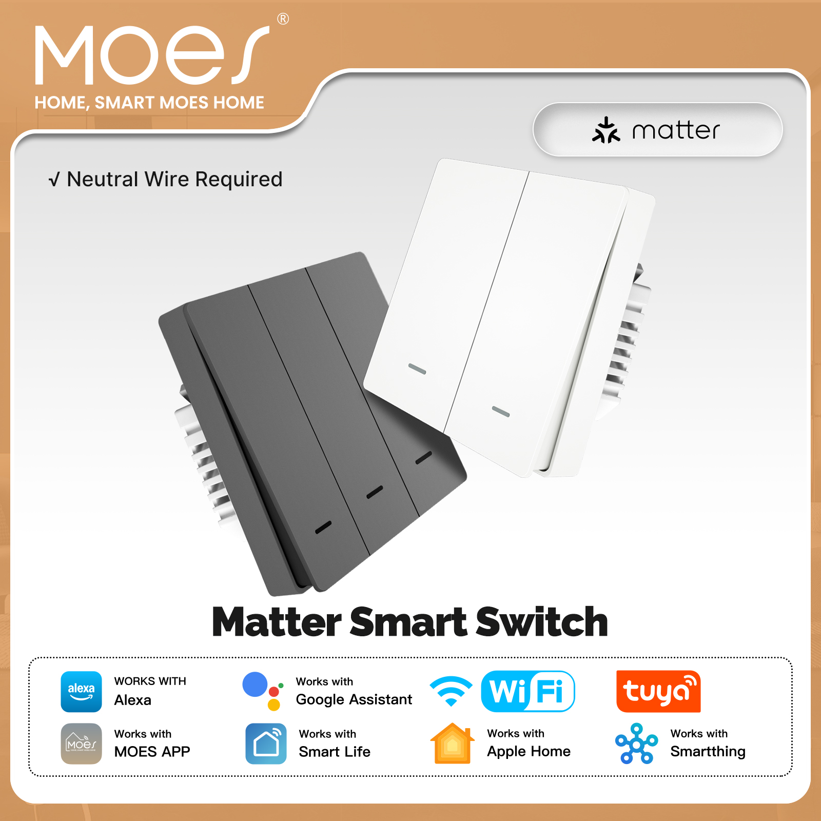MOES Matter Tuya WiFi Smart Li - Smart Home Tablet recension och pris